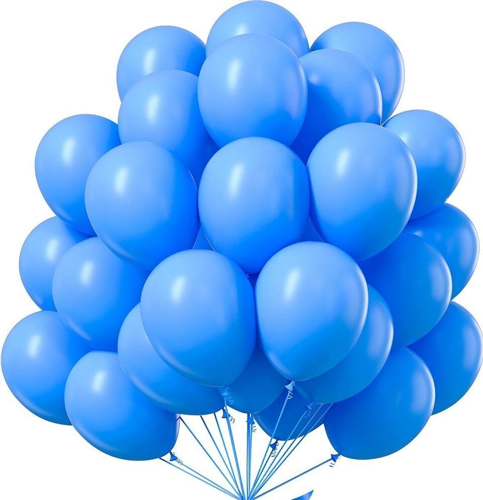 Matissa & Dad Luftballon Luftballon 100er Pack Latex Luftballons für allgemeine Partydekoration, Durchmesser: 25 cm