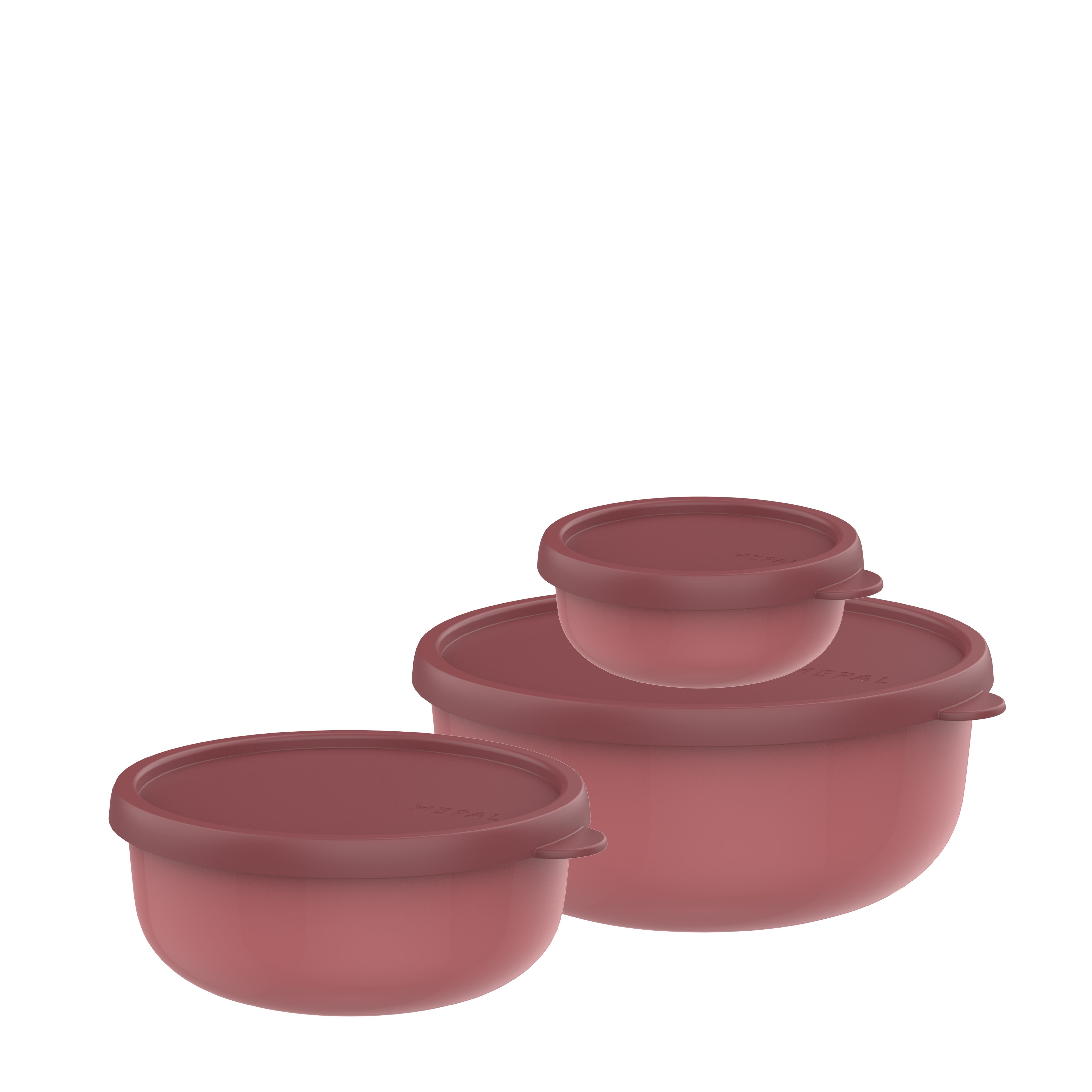 Mepal Aufbewahrungsbox Mepal Lumina 2.5 l Mikrowellengeschirr set 3-teilig - Vivid mauve