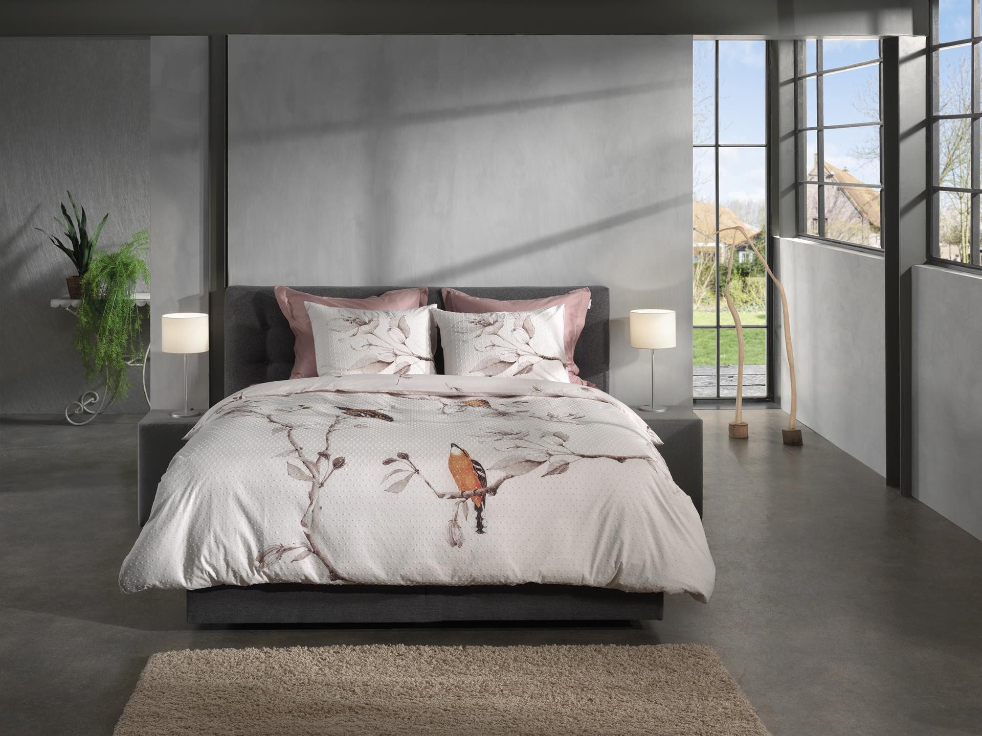 Heckett and Lane Bettwäsche Birdie Bettwäsche 135 Off-White 135x200 Off-white Fauna, Baumwolle, 2 teilig, Bettwäsche 135x200 Baumwollbettwäsche Baumwolle Fauna