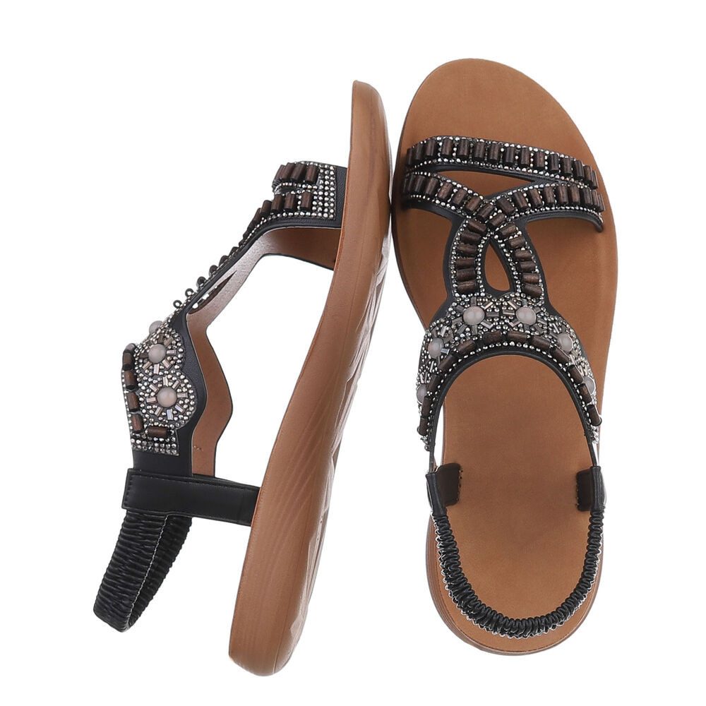 Ital-Design Damen Freizeit Riemchensandalette (86345297) Flach günstig online kaufen
