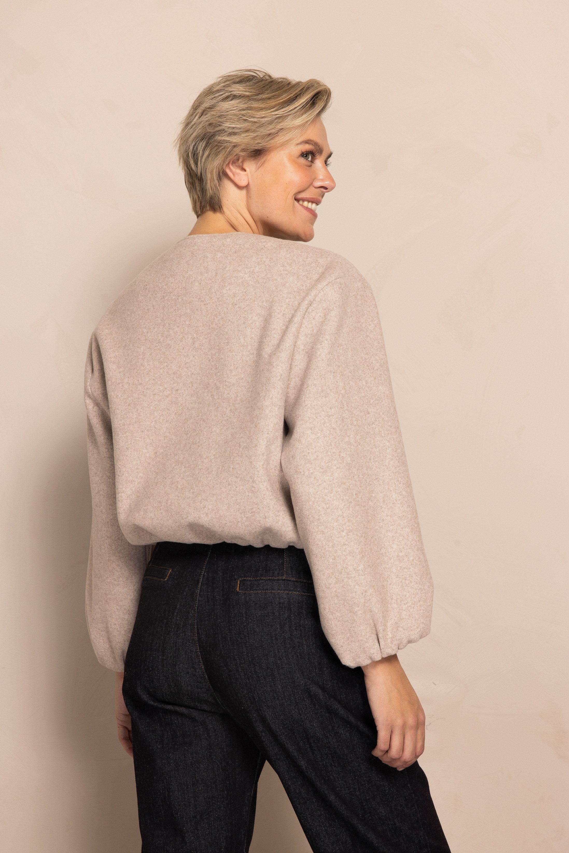 Zhrill Blouson MANOA lässiger Look, mit Eingrifftaschen, hüftlange Passform