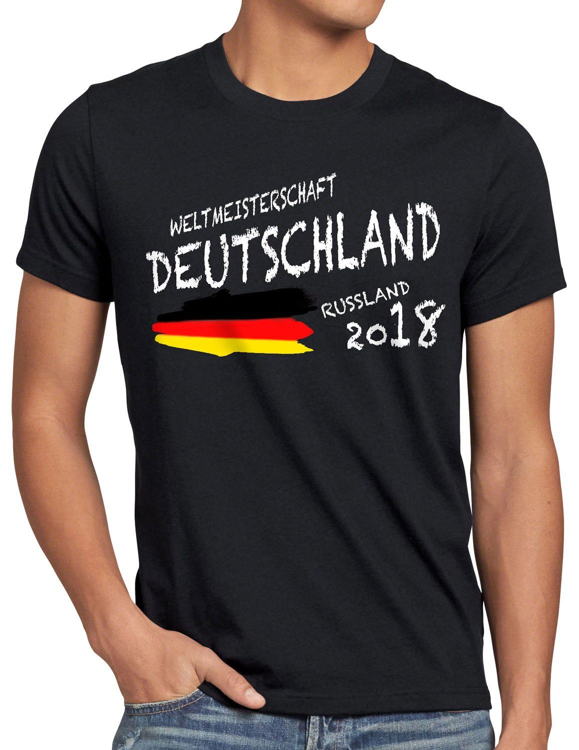 style3 Print-Shirt Herren T-Shirt Europameisterschaft Deutschland Trikot Fussball EM WM Fanartikel