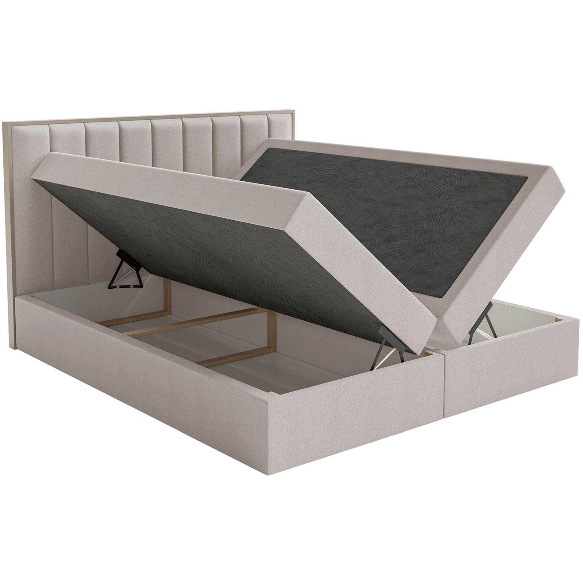 Selsey Boxbett TOGENTS, mit Bettkasten, Topper & Matratze, Chenille hydrophob
