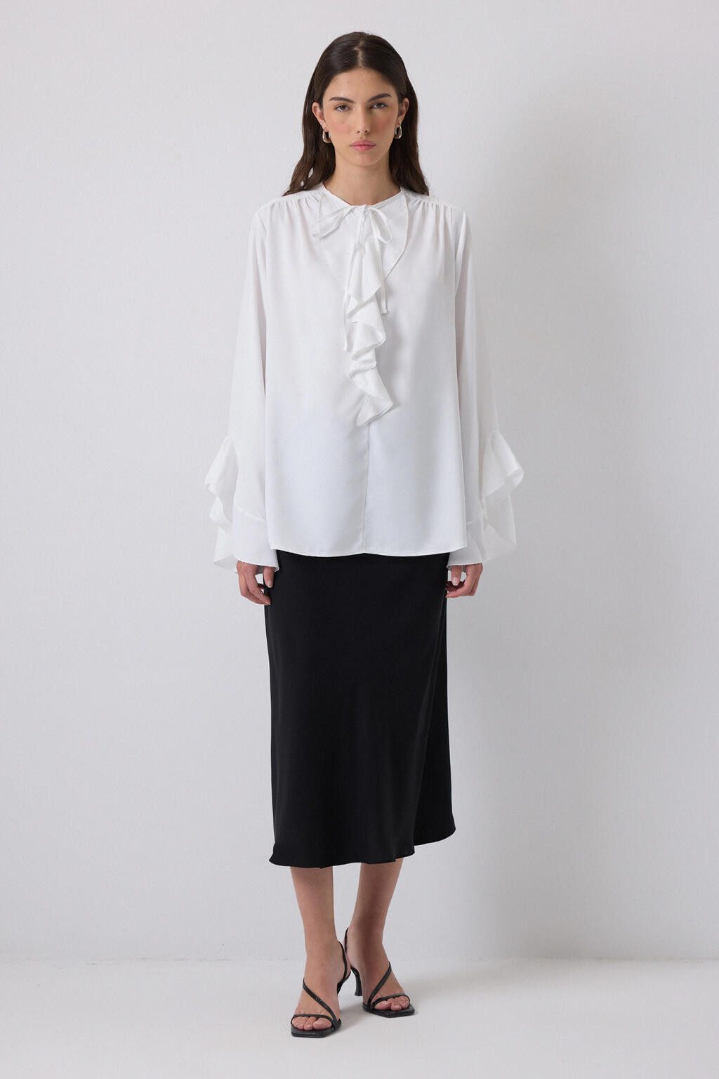 touche prive Tunika CHIFFONBLUSE MIT RÜSCHENDETAILS günstig online kaufen