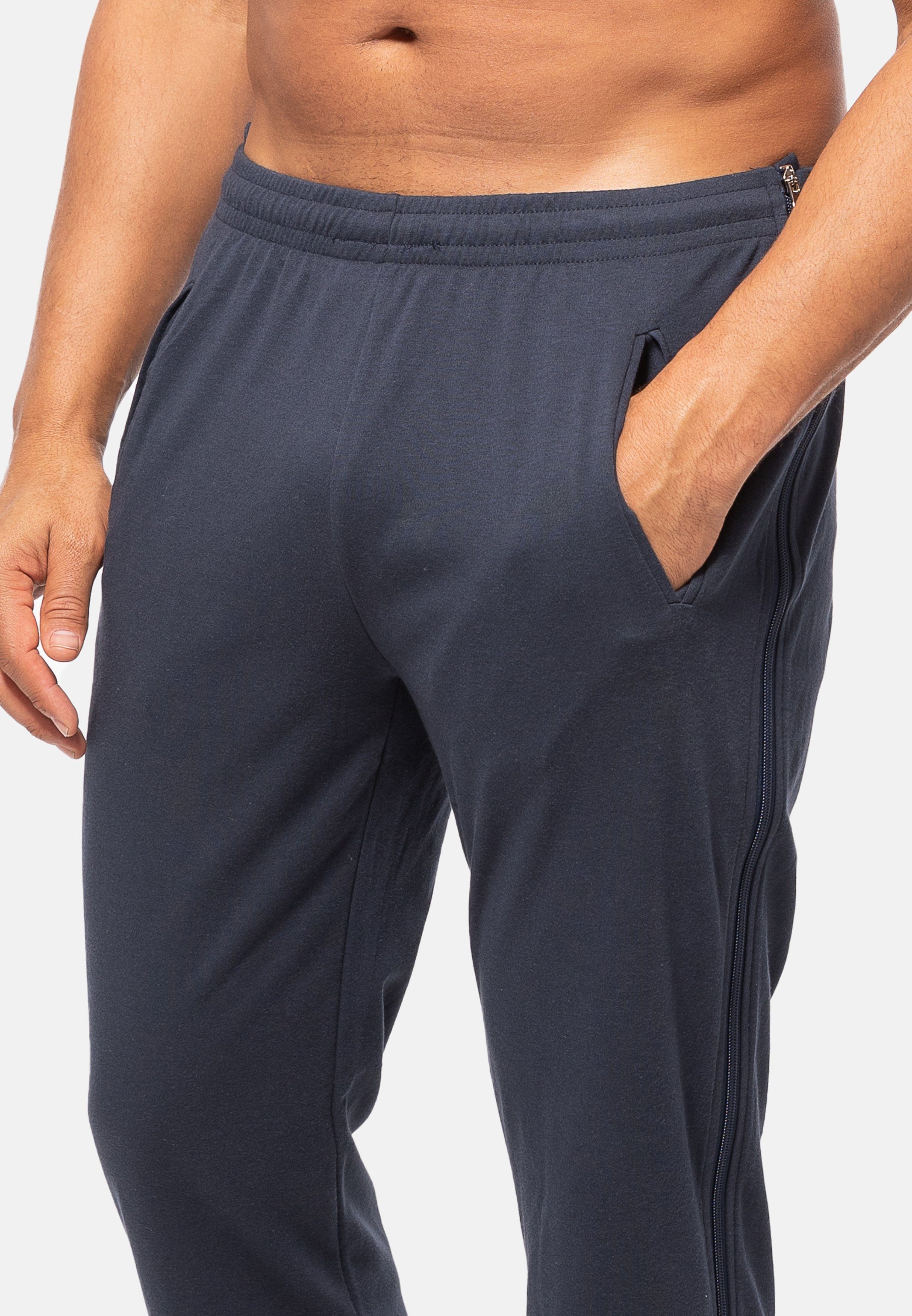 Hajo Jogginghose Basic (1-tlg) Funktions-Rehahose - Baumwolle - Zwei Hosentaschen