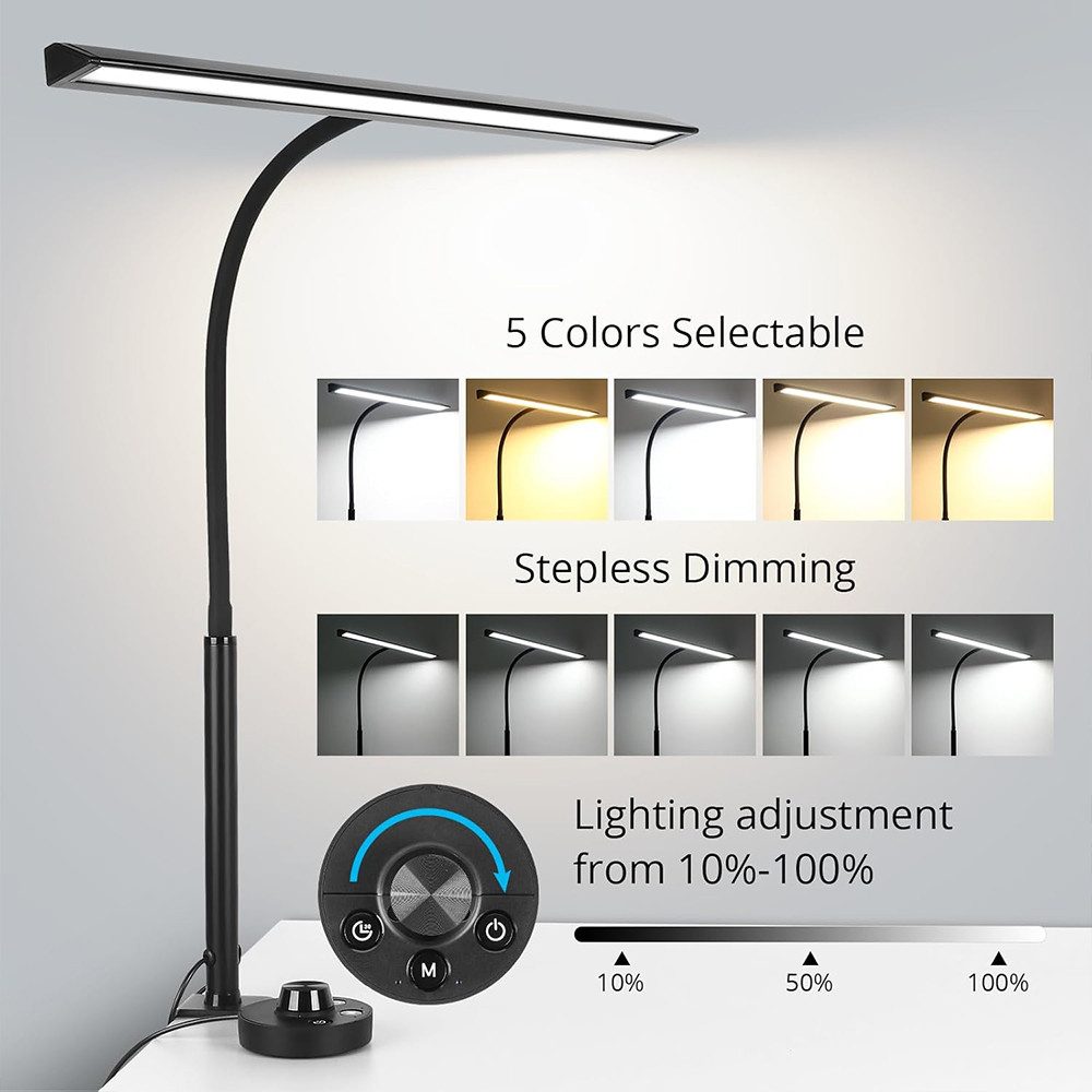 Daskoo Schreibtischlampe LED Schreibtischlampe Dimmbar 5Farbmodi günstig online kaufen