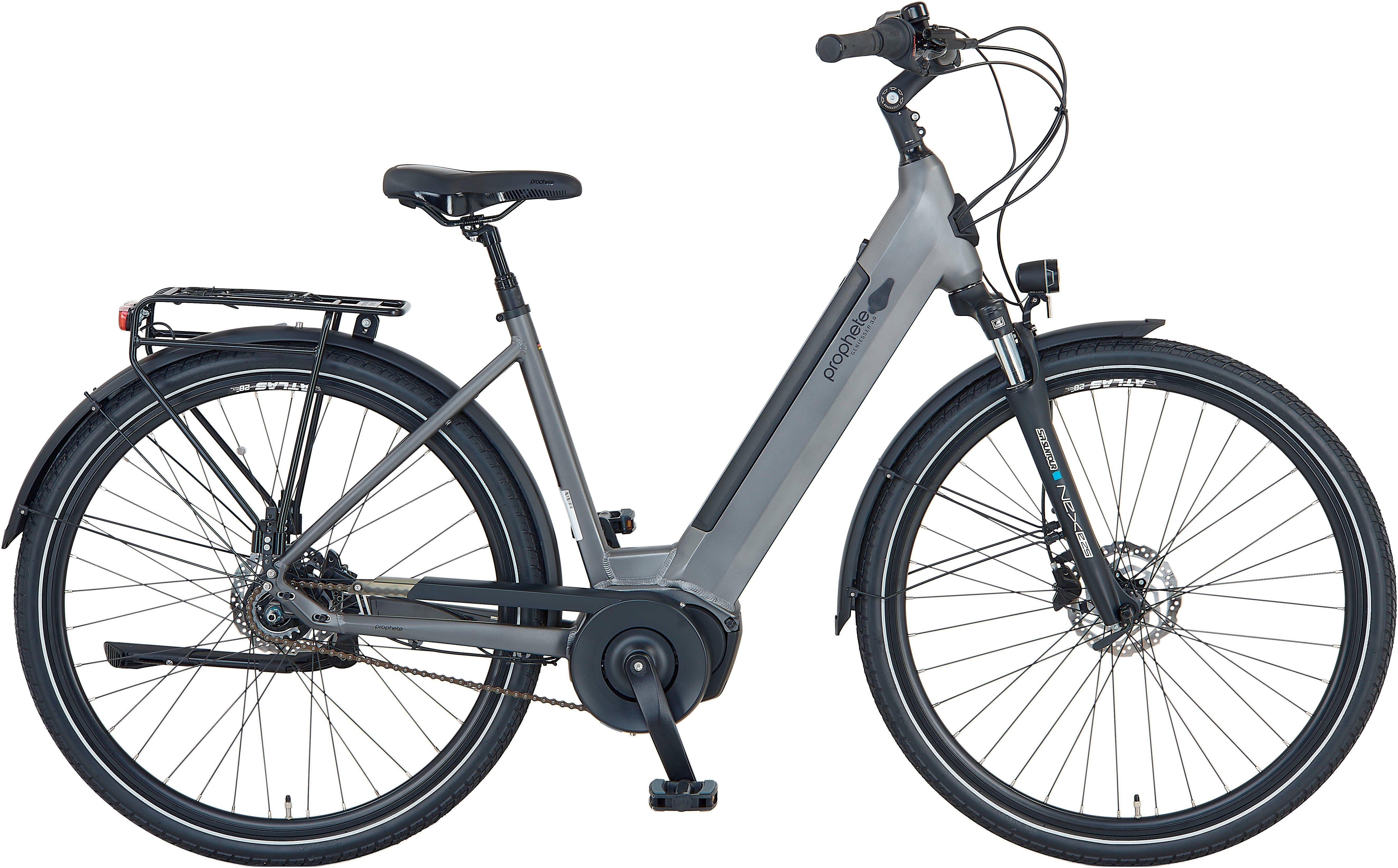 Prophete E-Bike Prophete Geniesser 3.0, 7 Gang Shimano Nexus Schaltwerk, Nabenschaltung, Mittelmotor, 360 Wh Akku, Pedelec