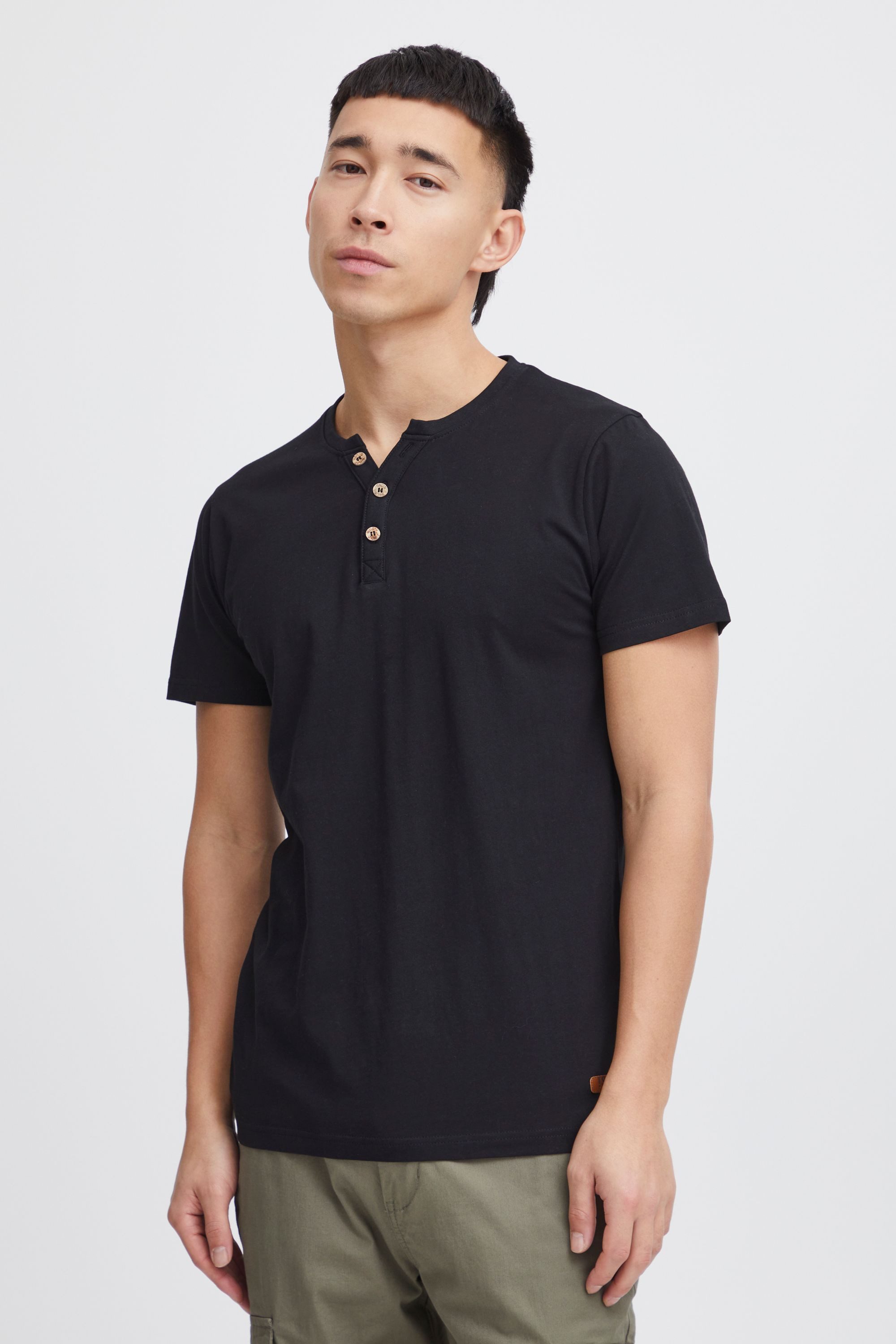 !Solid Rundhalsshirt SDVolker Kurzarmshirt mit Knopfleiste