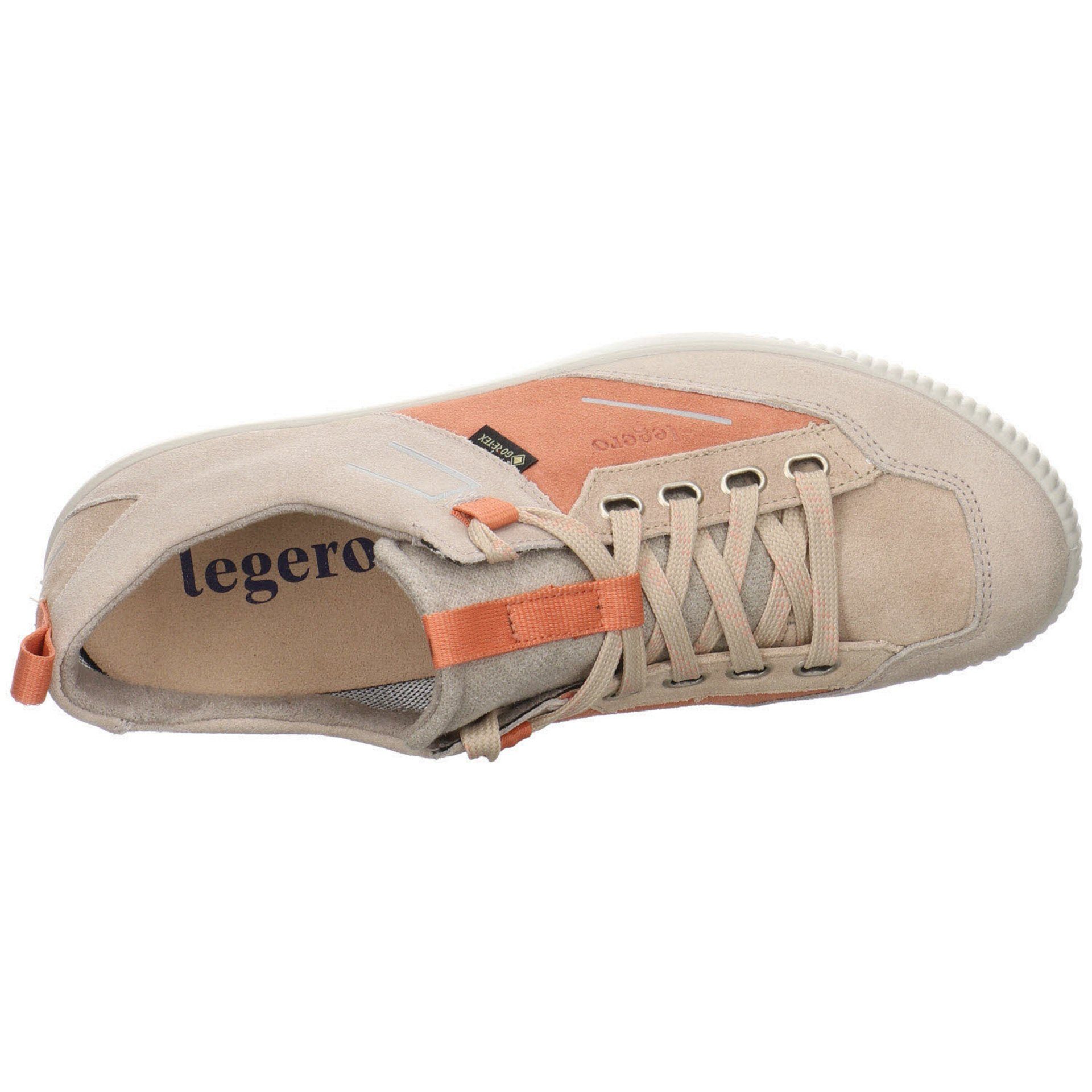 (BEIGE) Sneaker Damen Schuhe Lederkombination Trekking Schnürschuh Tanaro Sneaker Legero TASSO