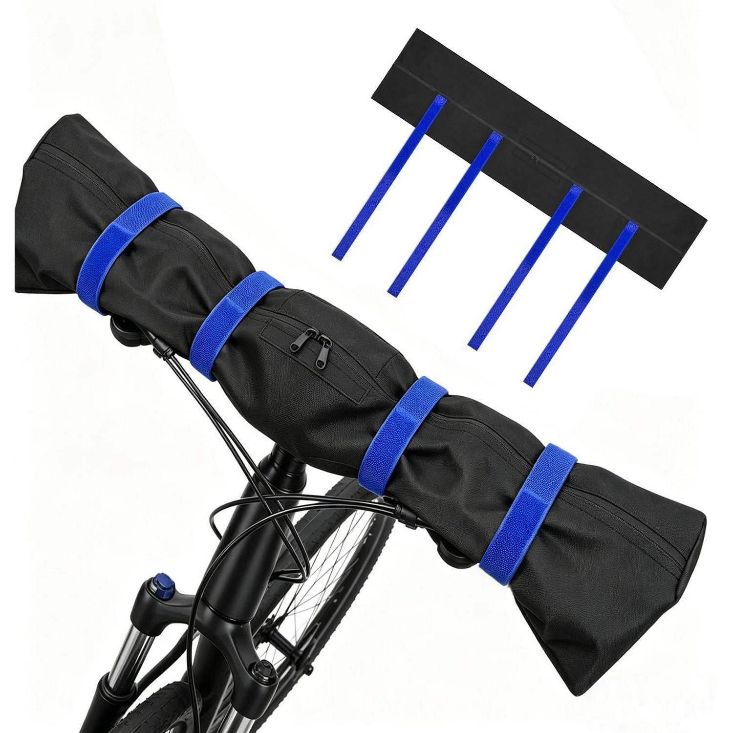 LuxusKollektion Lenker-Schutzhülle Fahrradschutzhülle 91x23cm Blau