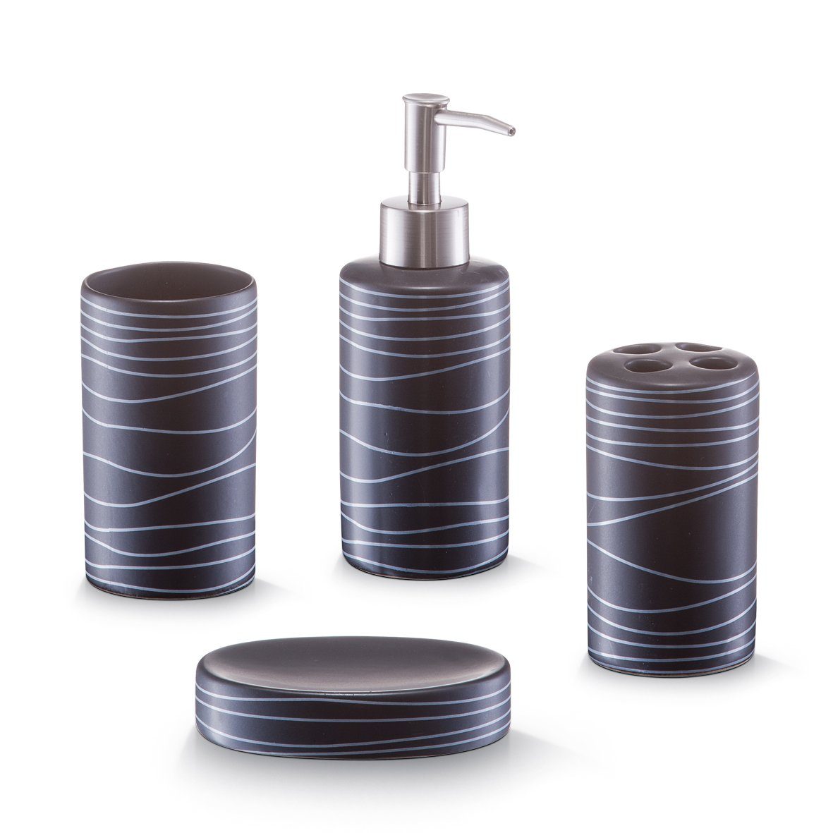 Zeller Present Badaccessoire-Set Bad-Access.-Set, 4-tlg., Keramik, günstig online kaufen