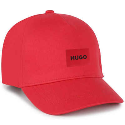 HUGO Baseball Cap HUGO Kids Kappe rot mit Patch Front Logo