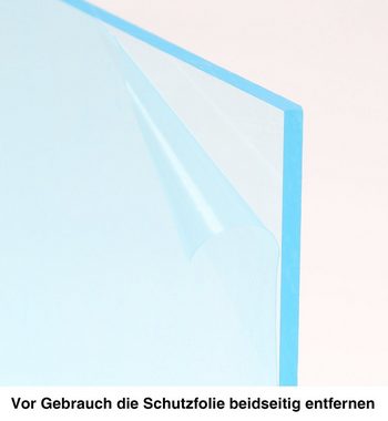 queence Buchstütze Lesehilfe - Buchständer - Tablet-Stütze - Warenstütze - Acrylhalter (1 St), 30x24x13 cm aus Acrylglas -