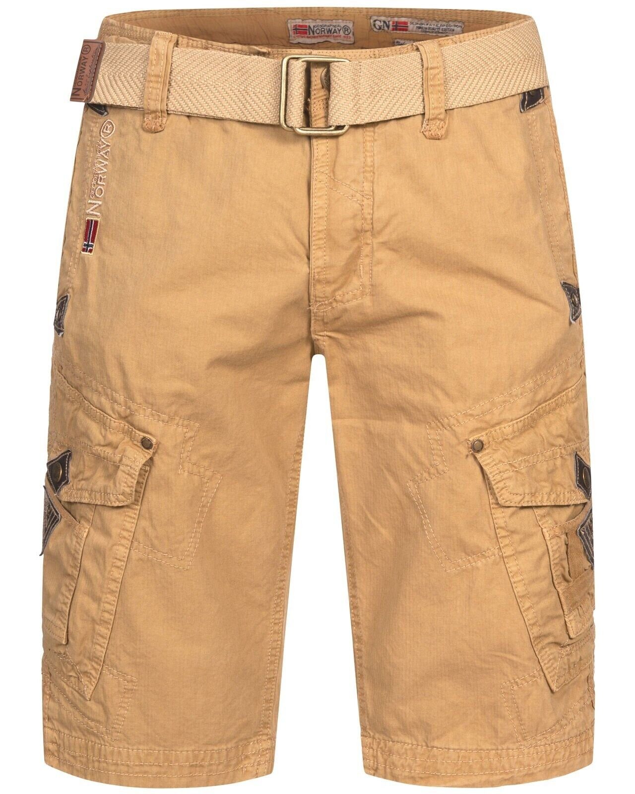 Geographical Norway Shorts Herren Cargo Shorts kurze Hose knielang Short Bermuda Sommer Freizeit – Bild 2 von 5