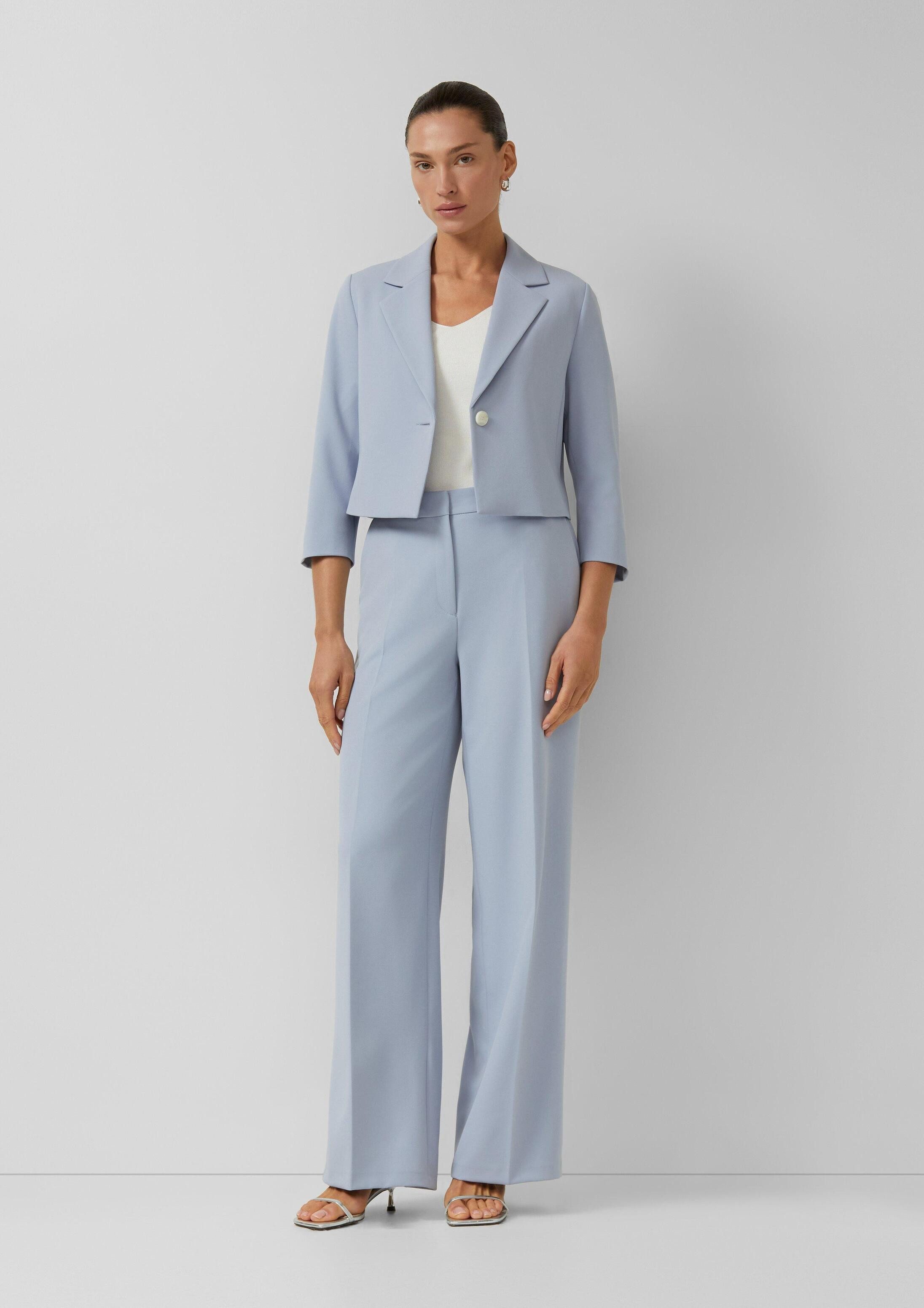 s.Oliver Jackenblazer Indoor-Blazer Eleganter Kurz-Blazer mit 3/4-Ärmeln – Bild 5 von 5