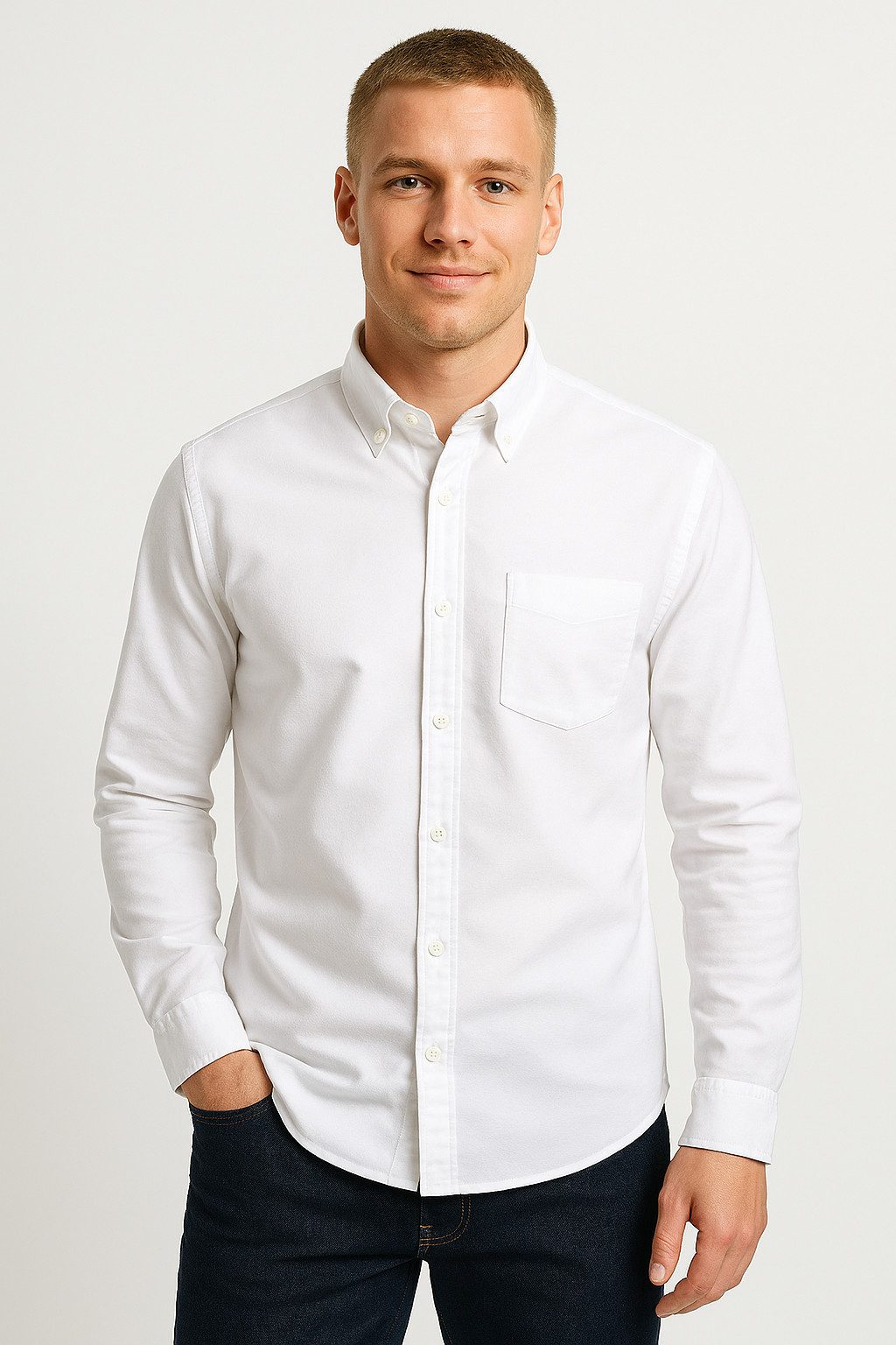 Jack & Jones Langarmhemd JJOXFORD DETAIL günstig online kaufen