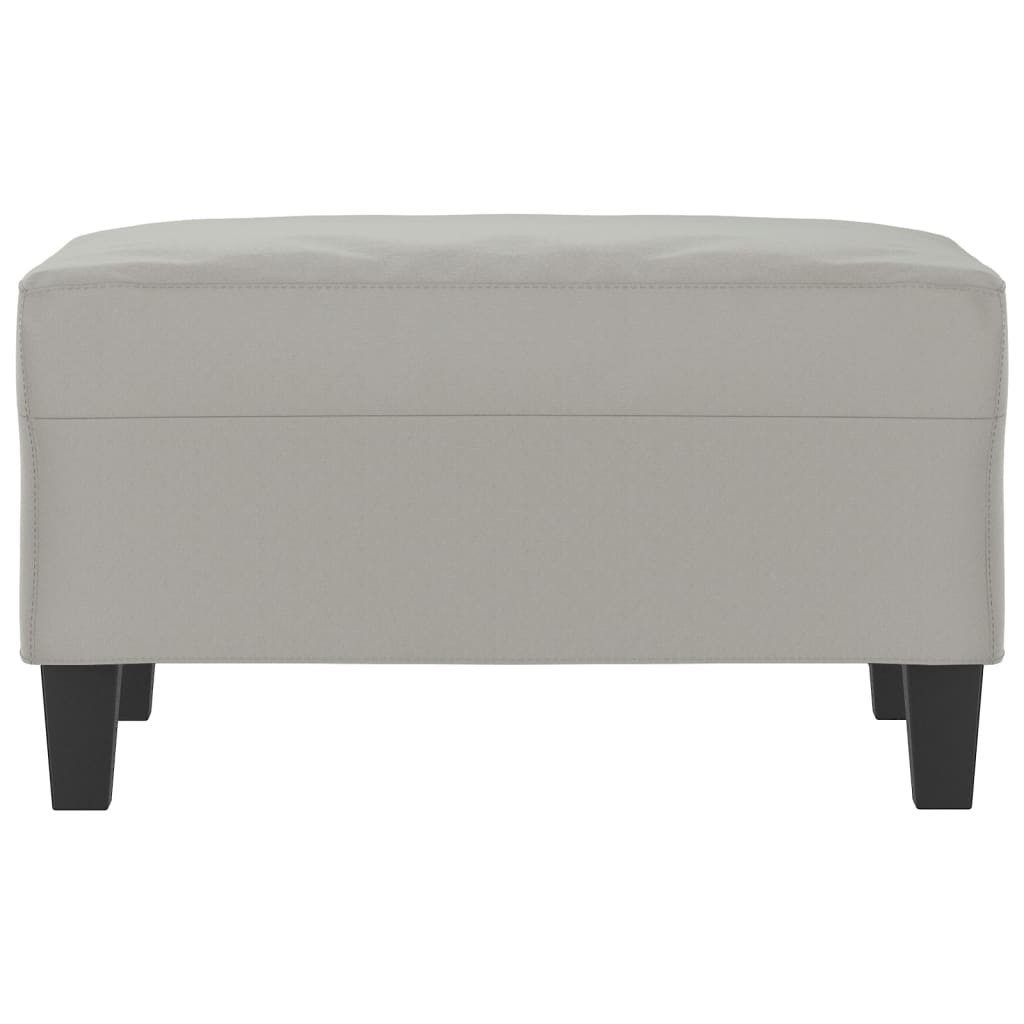 vidaXL Polsterhocker Fußhocker Hellgrau 70x55x41 cm Mikrofasergewebe (1 St) günstig online kaufen