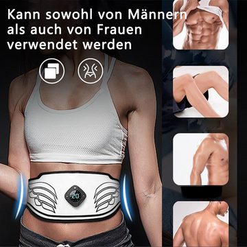 Dekorative EMS-Bauchmuskeltrainer EMS Trainingsgerät - Bauchmuskeltrainer, Sicher Effektiv Schneller, (1-tlg), USB wiederaufladbarer tragbarer Muskelstimulator