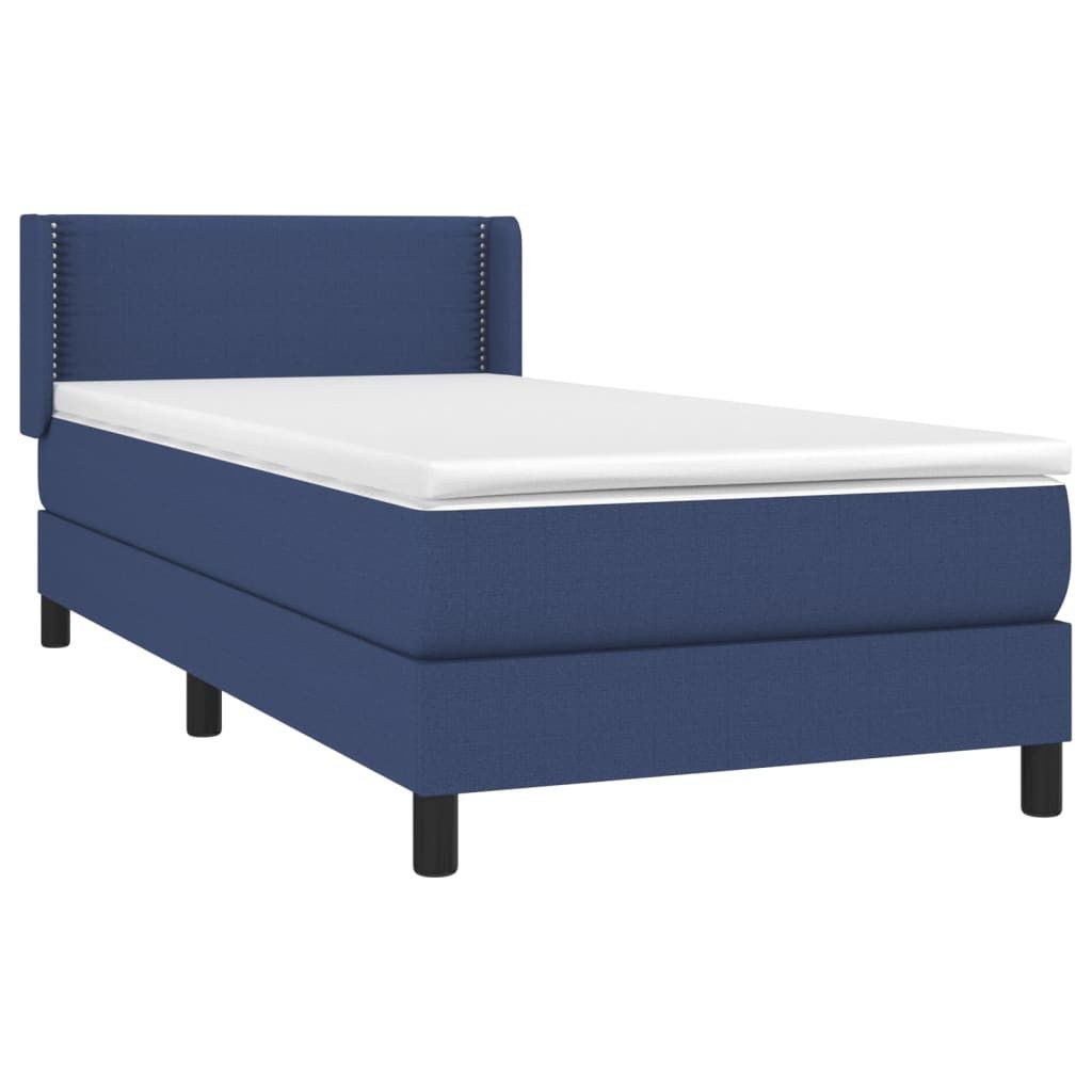 vidaXL Bett Boxspringbett mit Matratze Blau günstig online kaufen
