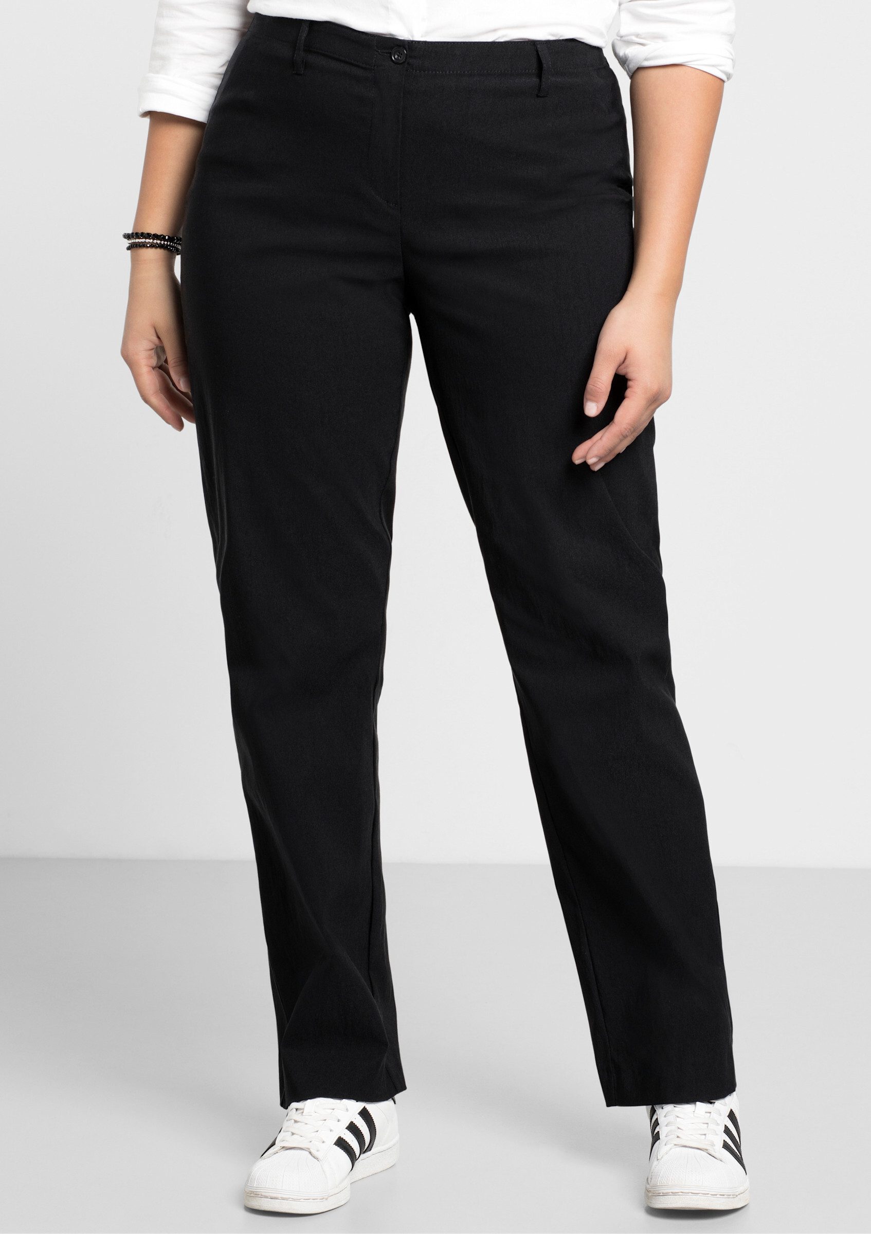Sheego Jerseyhose Bengalinhose Innenbeinlänge ca. 89 günstig online kaufen