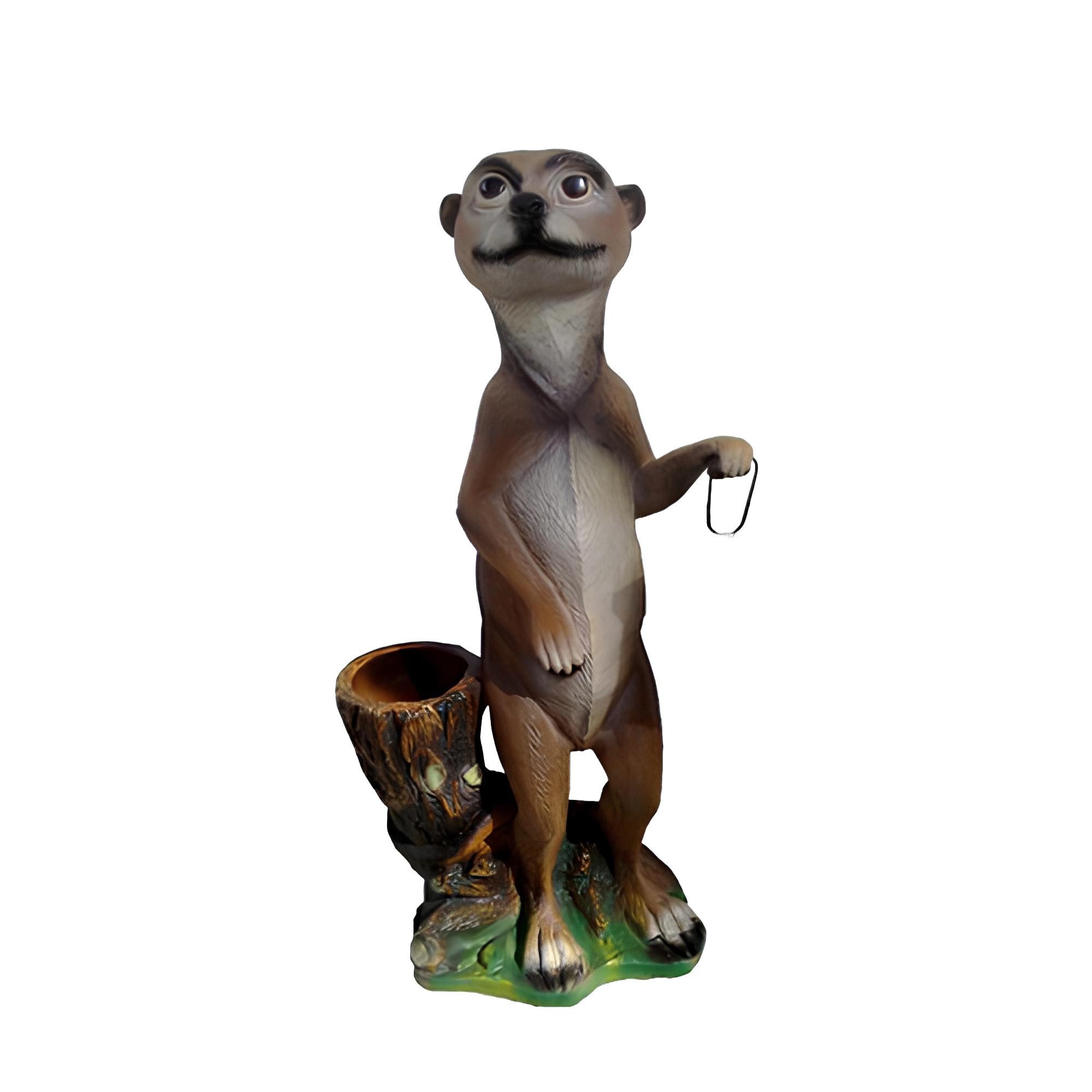 Skulptur Erdmännchen Skulptur für den Garten von XLMoebel - Deko Figur als