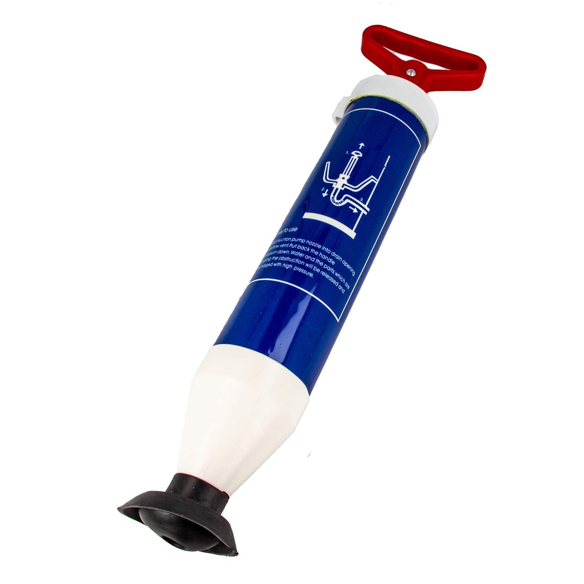 MASTERPROOF PROFESIONAL Rohrreinigungspumpe Abflussreiniger Rohrreiniger Pumpe mit Saug - Druckfunktion