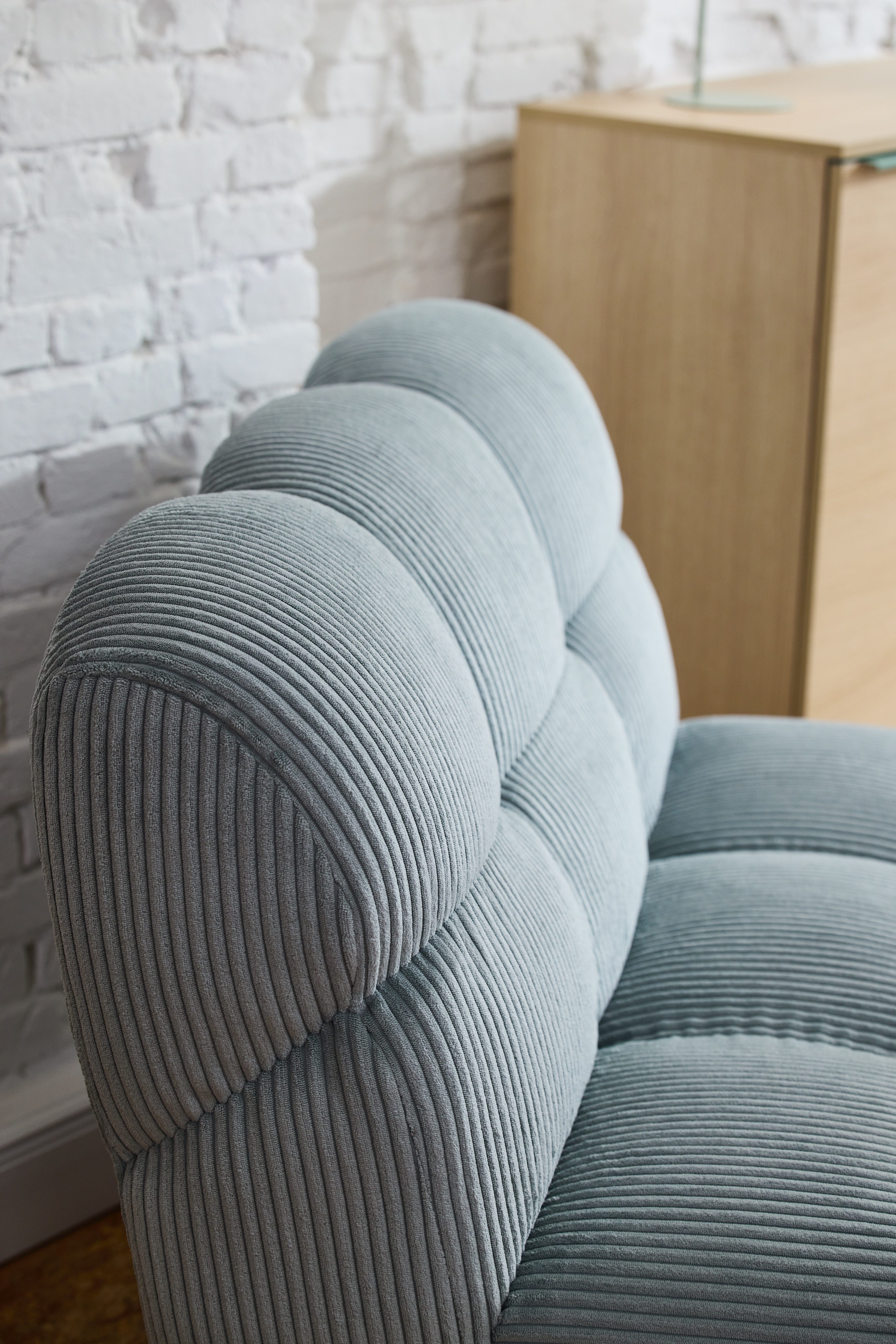 TOM TAILOR HOME Drehsessel SOFT CUBE 105 x 90 cm – angenehm weicher Sitzkomfort, stylische Retrovibes durch auffällige Steppung – 360° drehbar