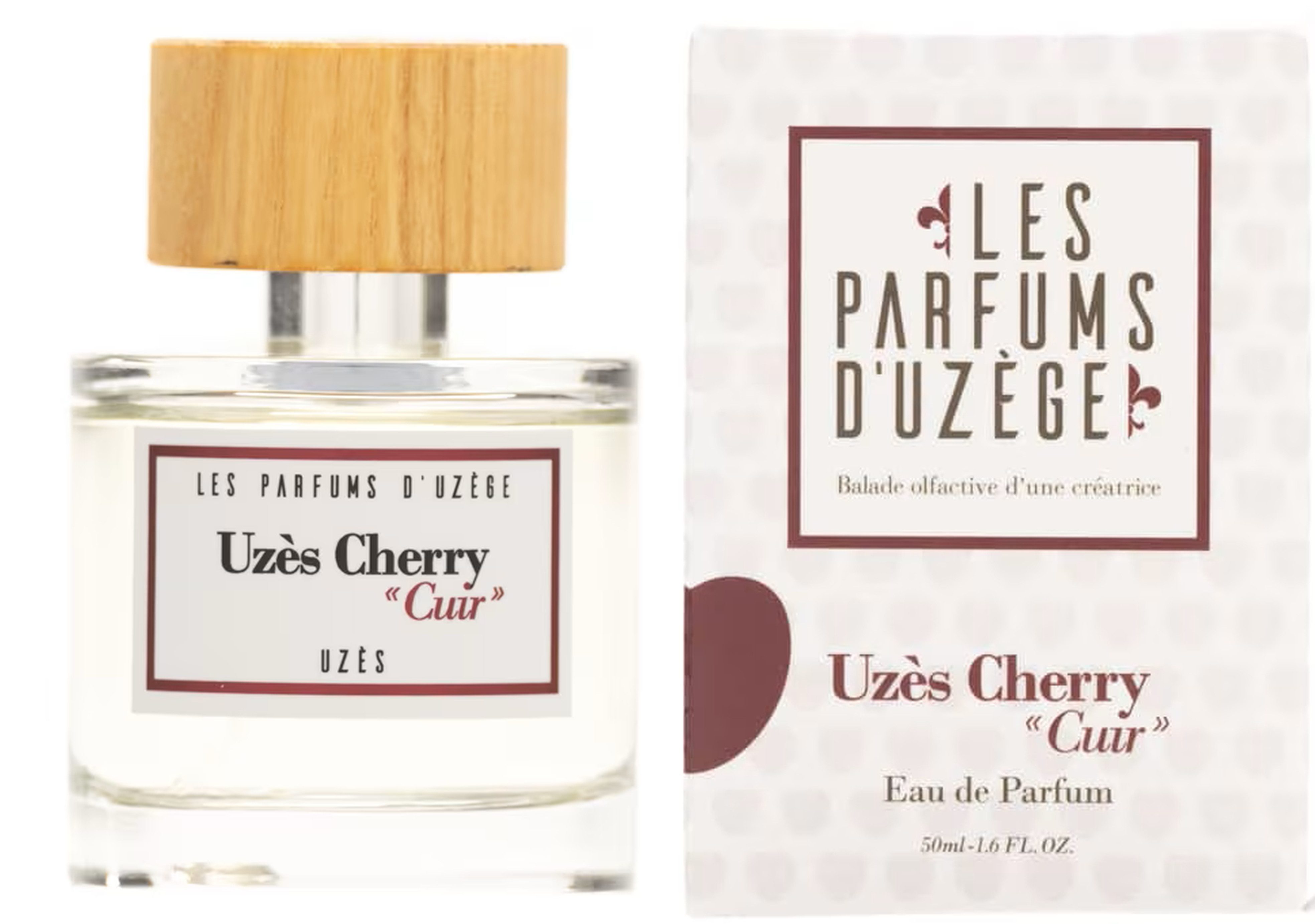 Les Parfums D'Uzège Eau de Parfum UZÈS CHERRY CUIR Herren Spray (EDP) aus Frankreich, Französisches Parfum aus Uzès – Duft aus dem Herzen Südfrankreichs