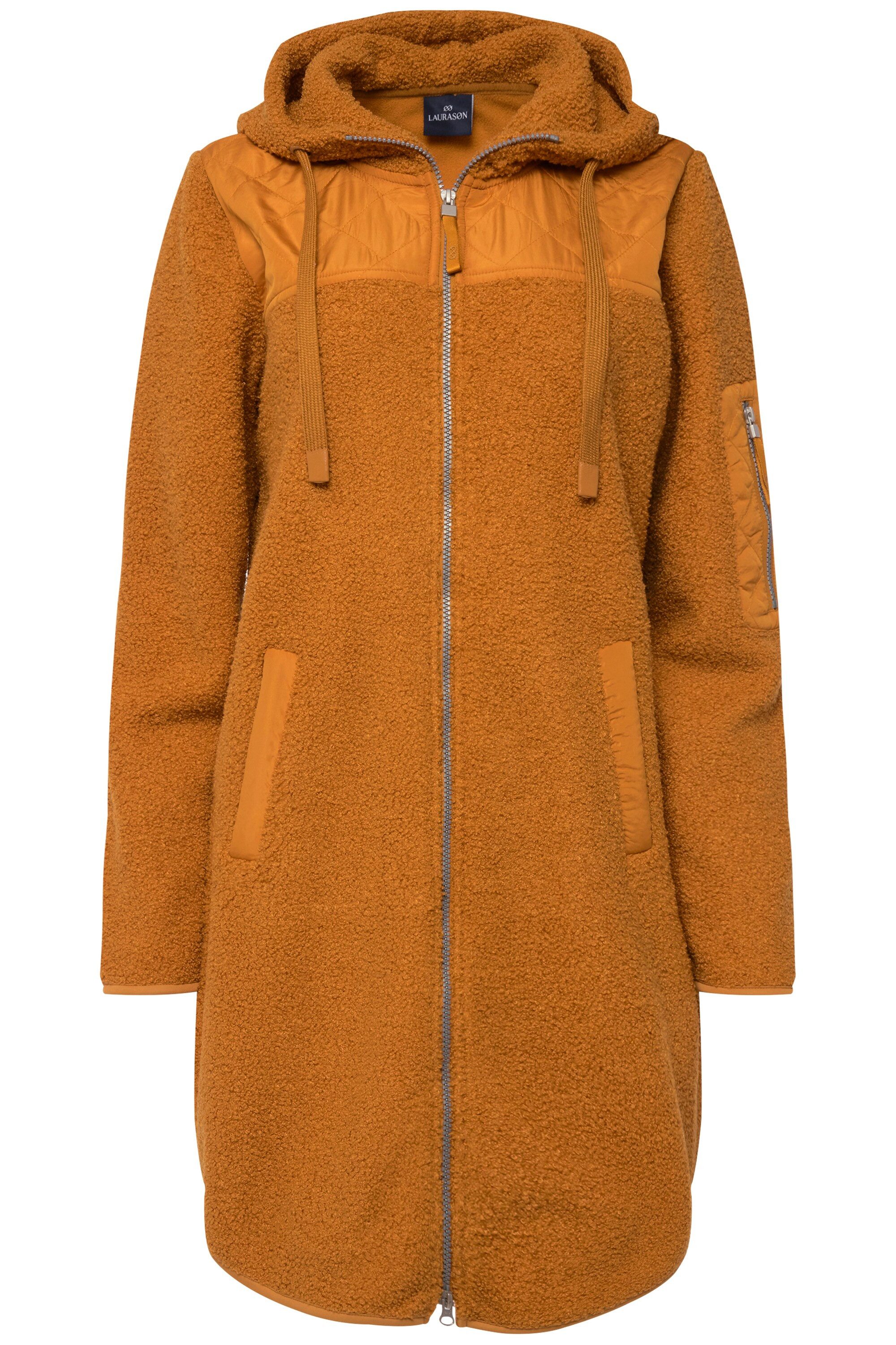 Laurasøn Sweatjacke Hoodie-Jacke Teddyfleece Kapuze Langarm günstig online kaufen