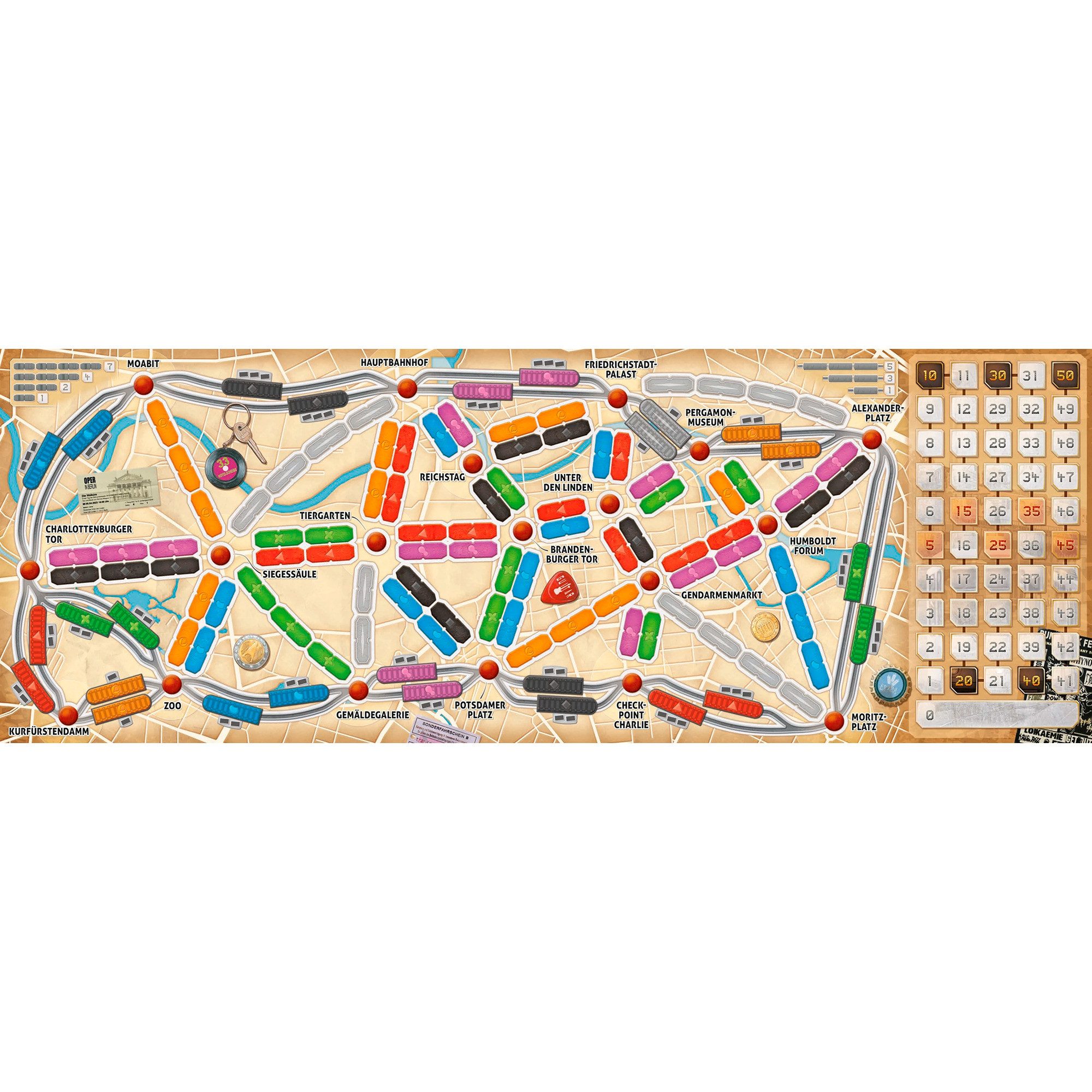 Asmodee Spiel Asmodee Zug um Zug: Berlin, Brettspiel