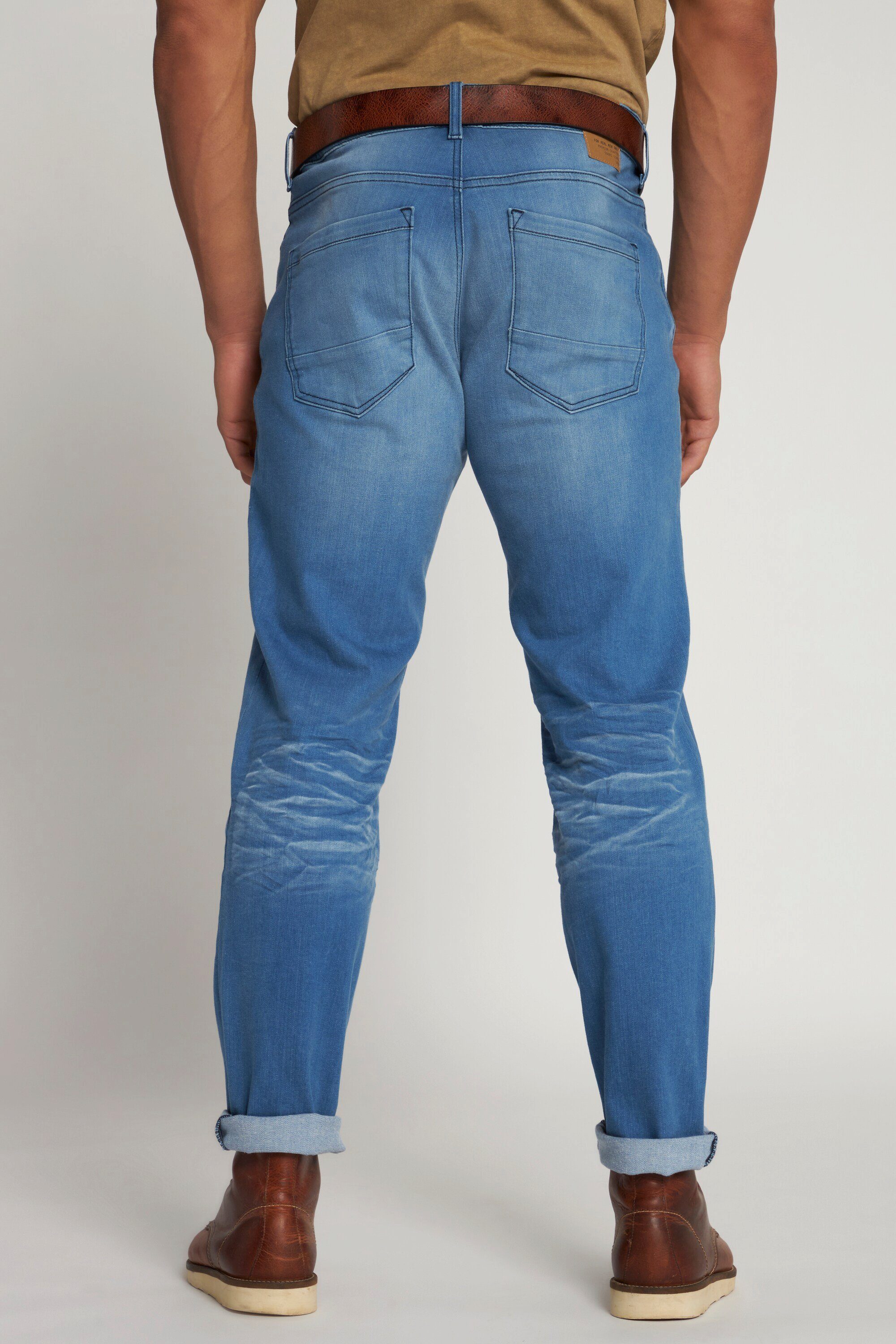 Vintage JP1880 Loose 5-Pocket-Jeans blue light Denim Tapered Jeans Look Fit