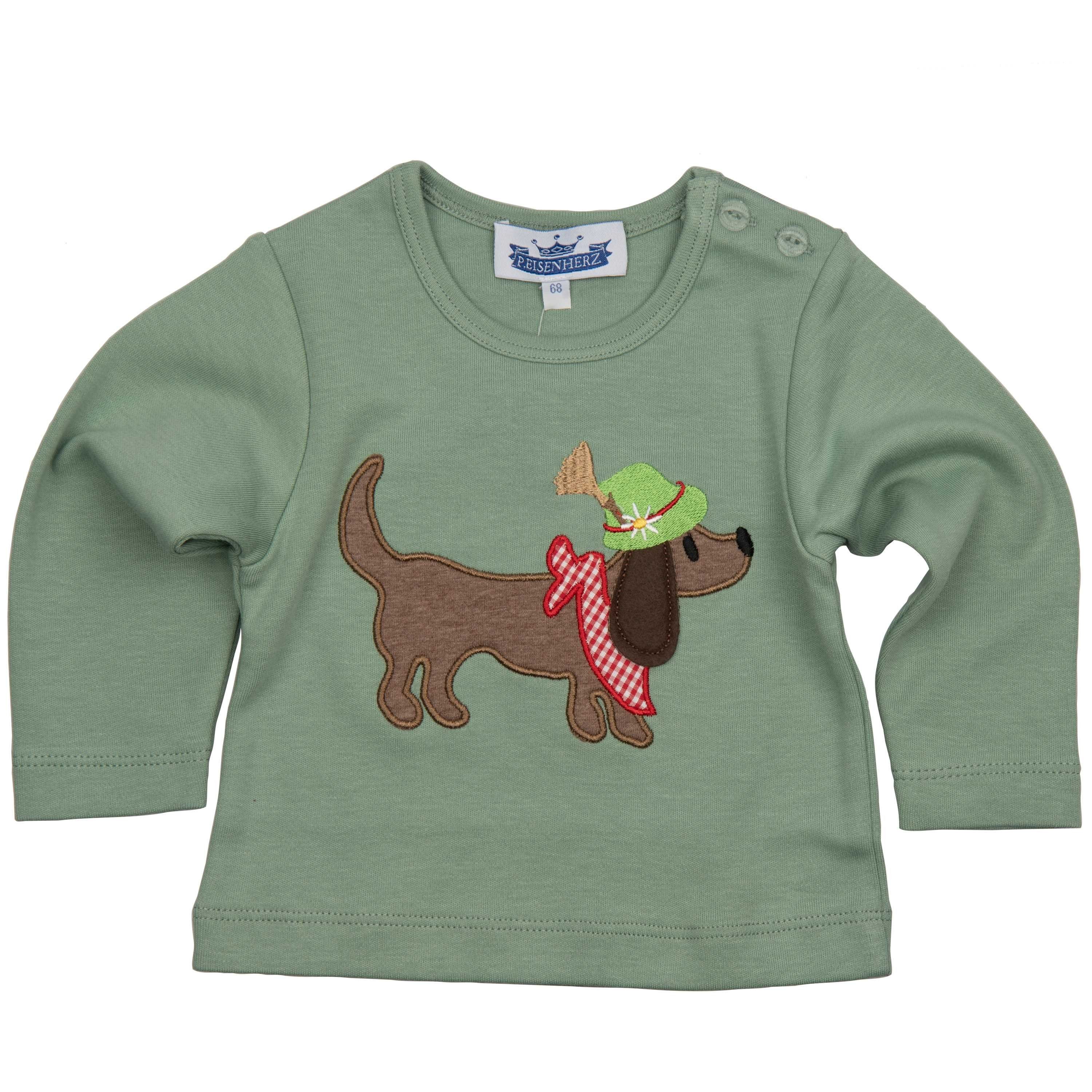 P.Eisenherz Longsleeve Longsleeve Dackel mit Tirolerhut günstig online kaufen
