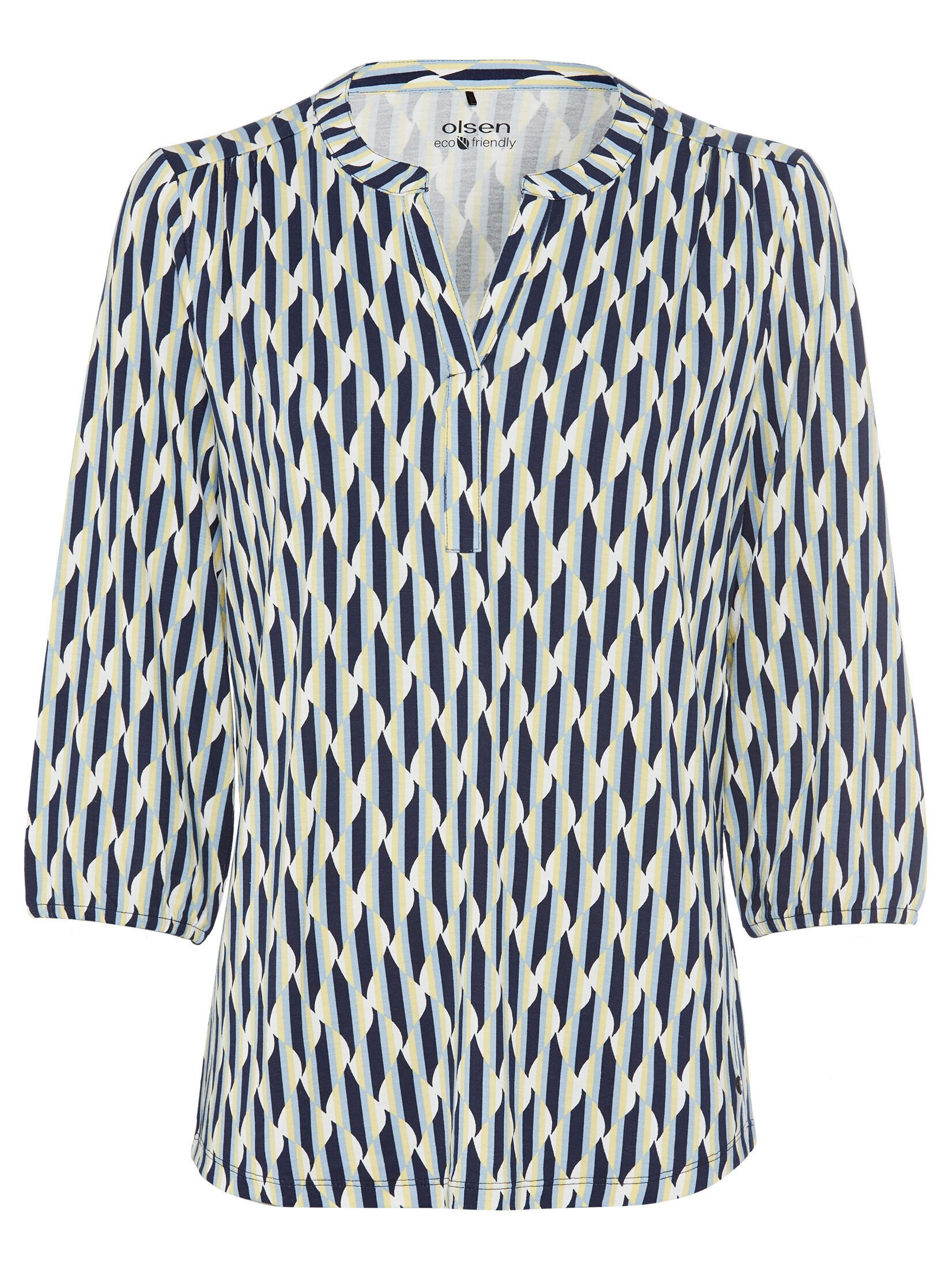 Olsen Print-Shirt (1-tlg) mit Gummizug an günstig online kaufen