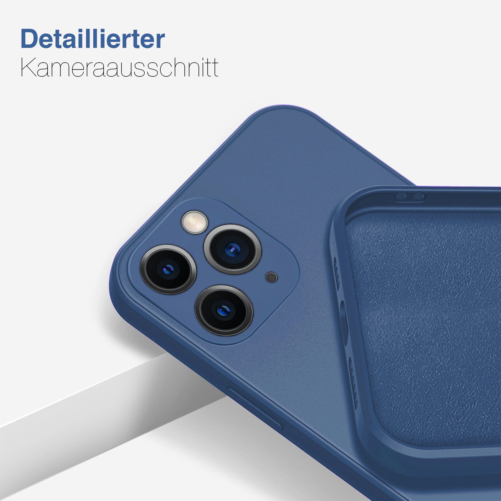 Tec-Expert Handyhülle SoftGrip Cover Hülle für Apple iPhone 11 Pro, Handy Case Bumper integrierter Kameraschutz flexibel