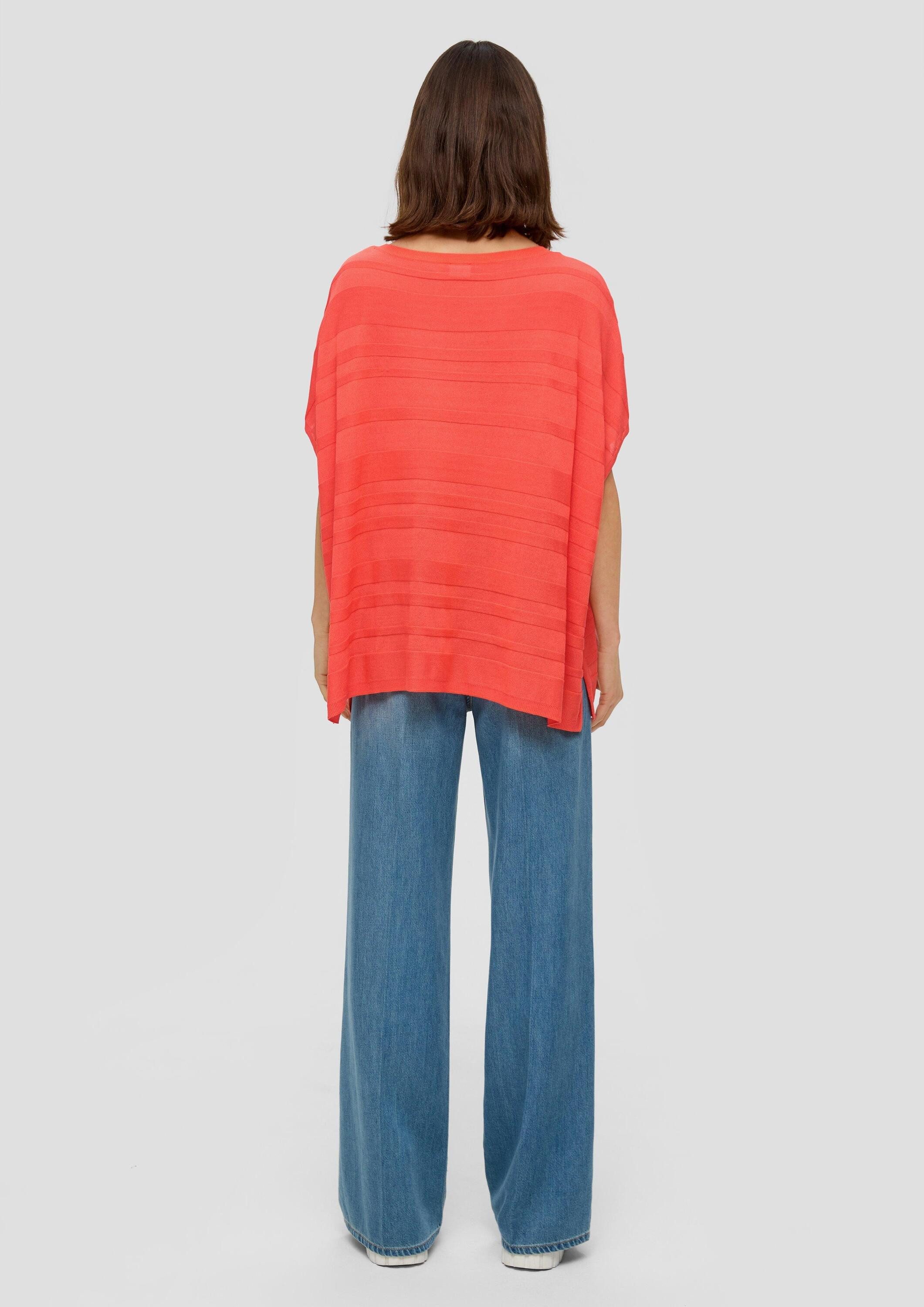 s.Oliver Poncho Indoor-Poncho Strickponcho aus Viskosemix