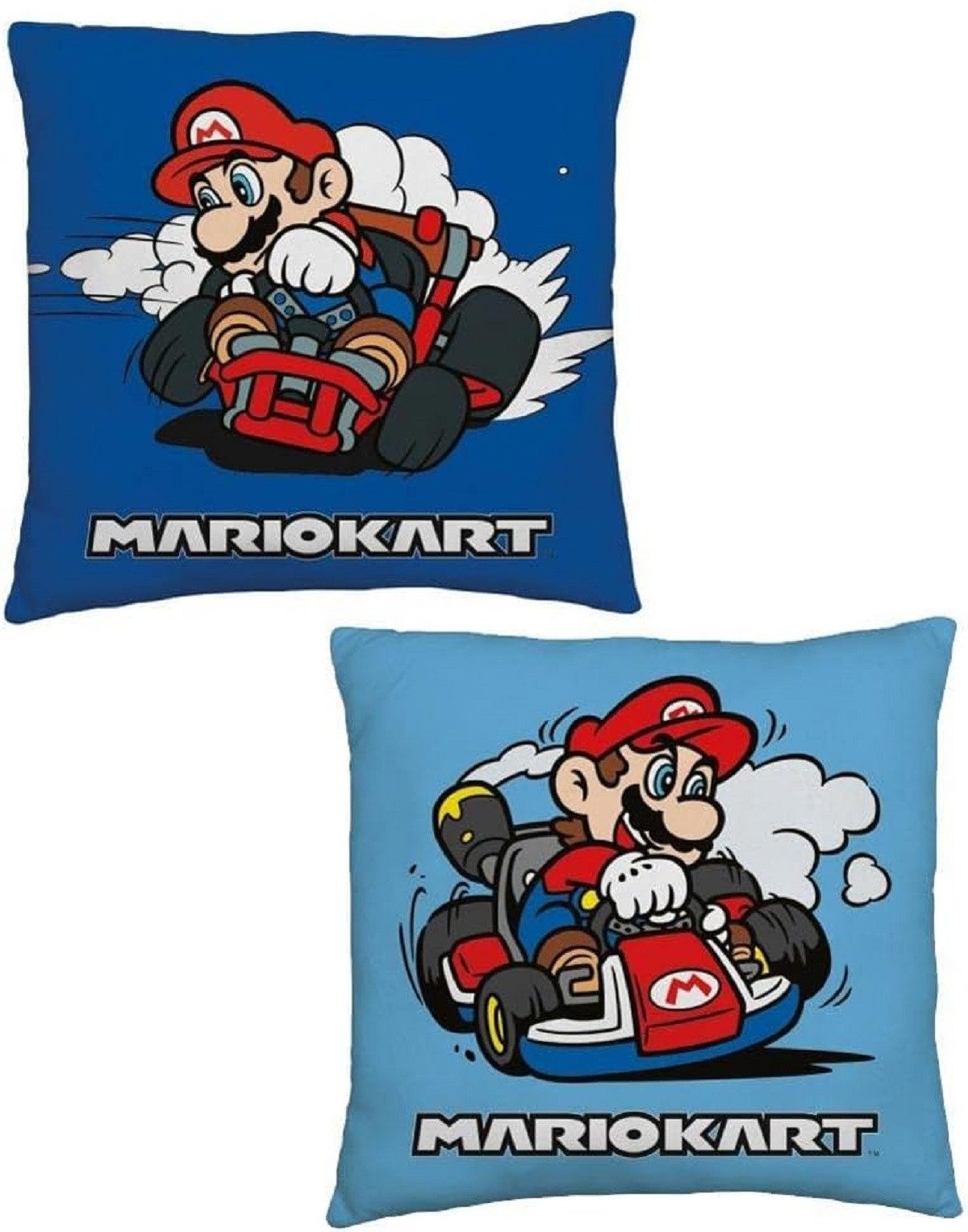 Mario Kart Dekokissen Kuschelkissen (1 Stk) 40 x 40 cm aus Polyester
