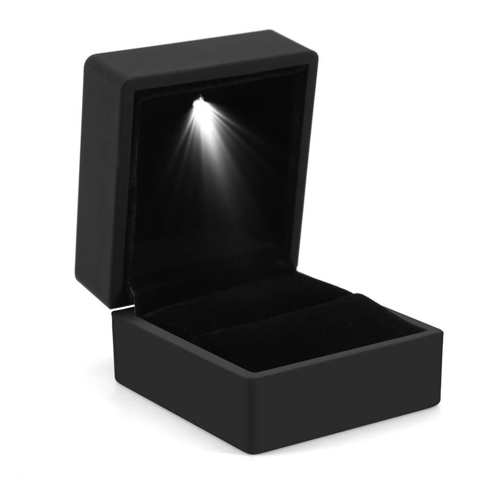 Melteine Schmucketui Ringbox - mit LED - Schmucketui - beleuchtet - für besondere Momente (1 St)