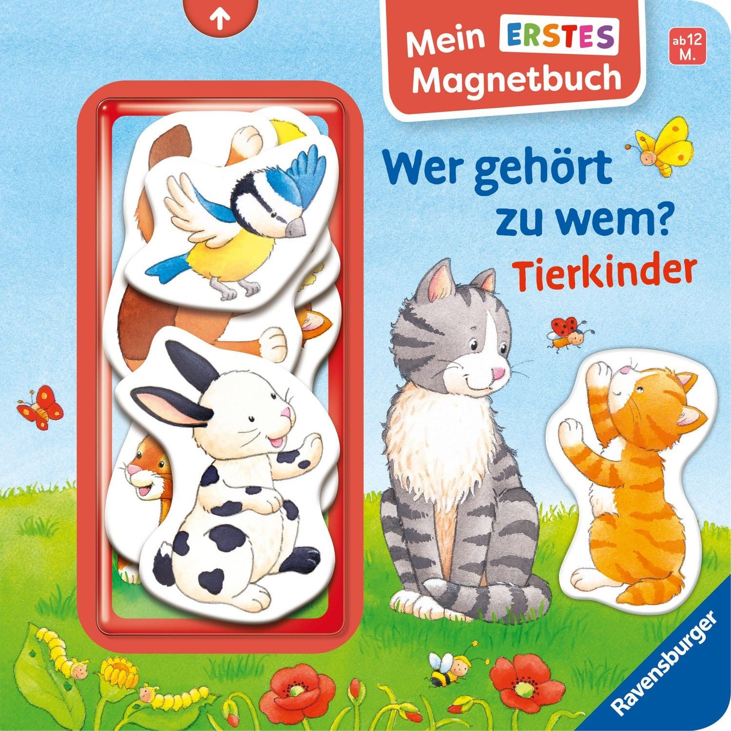 Mein erstes Magnetbuch - Wer gehört zu wem? Tierkinder / Sandra Grimm