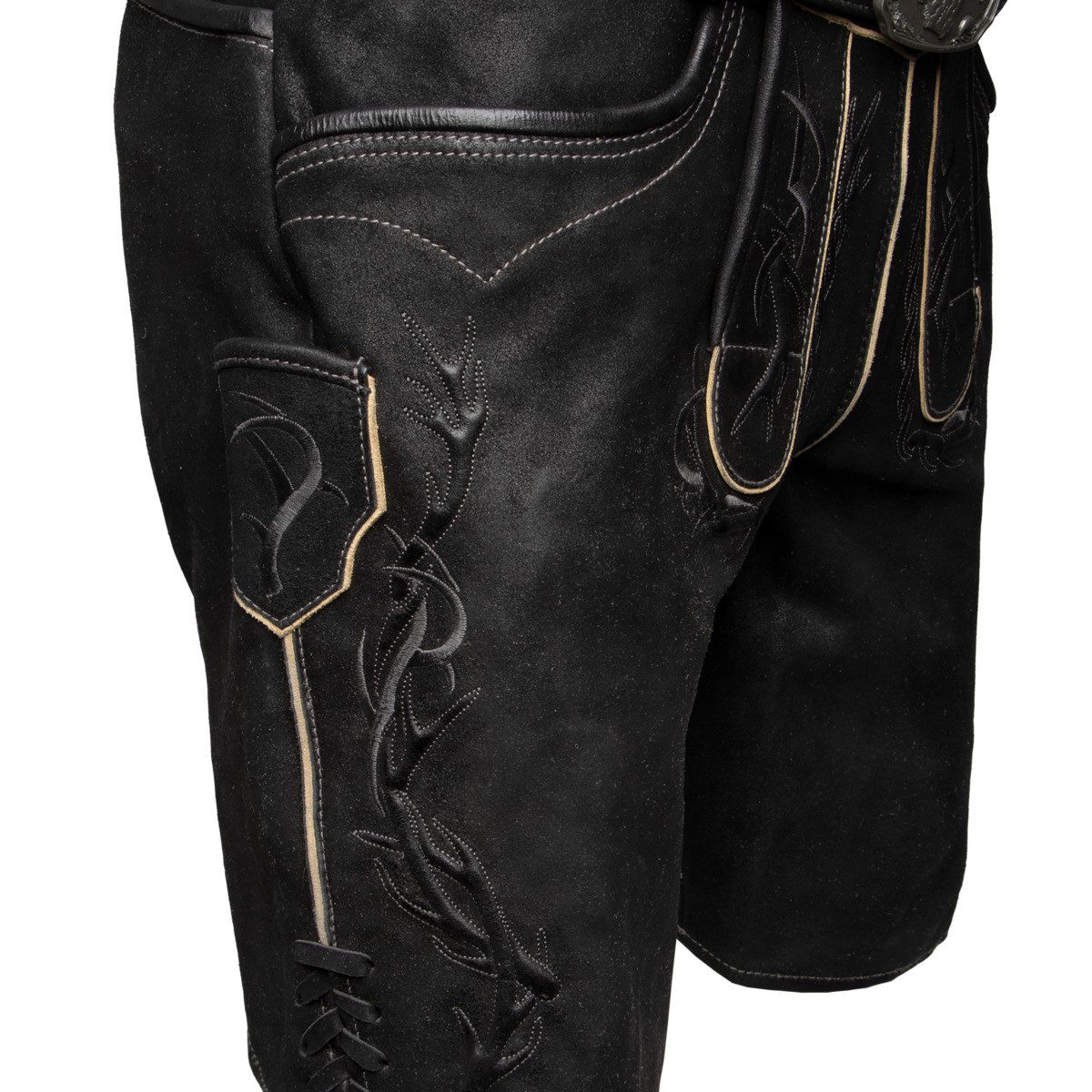 Spieth & Wensky Trachtenlederhose Eldorado Herren (1-tlg) Trachtenlederhose, Trachtenhose, Bayerische Lederhose, Oktoberfest