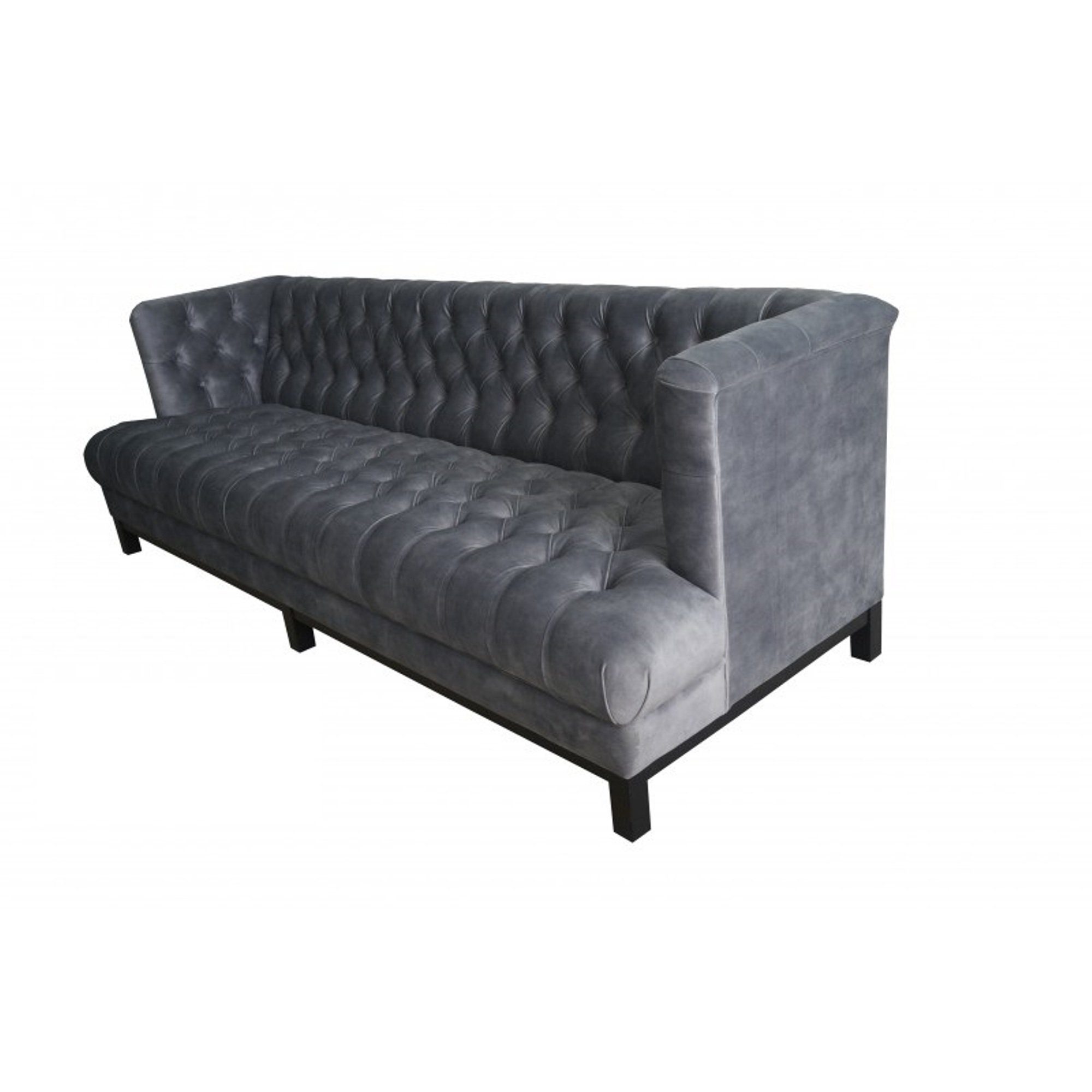 JVmoebel Sofa Moderner Dreisitzer Luxus Made Grau Neu, stilvoll in Europe Chesterfield