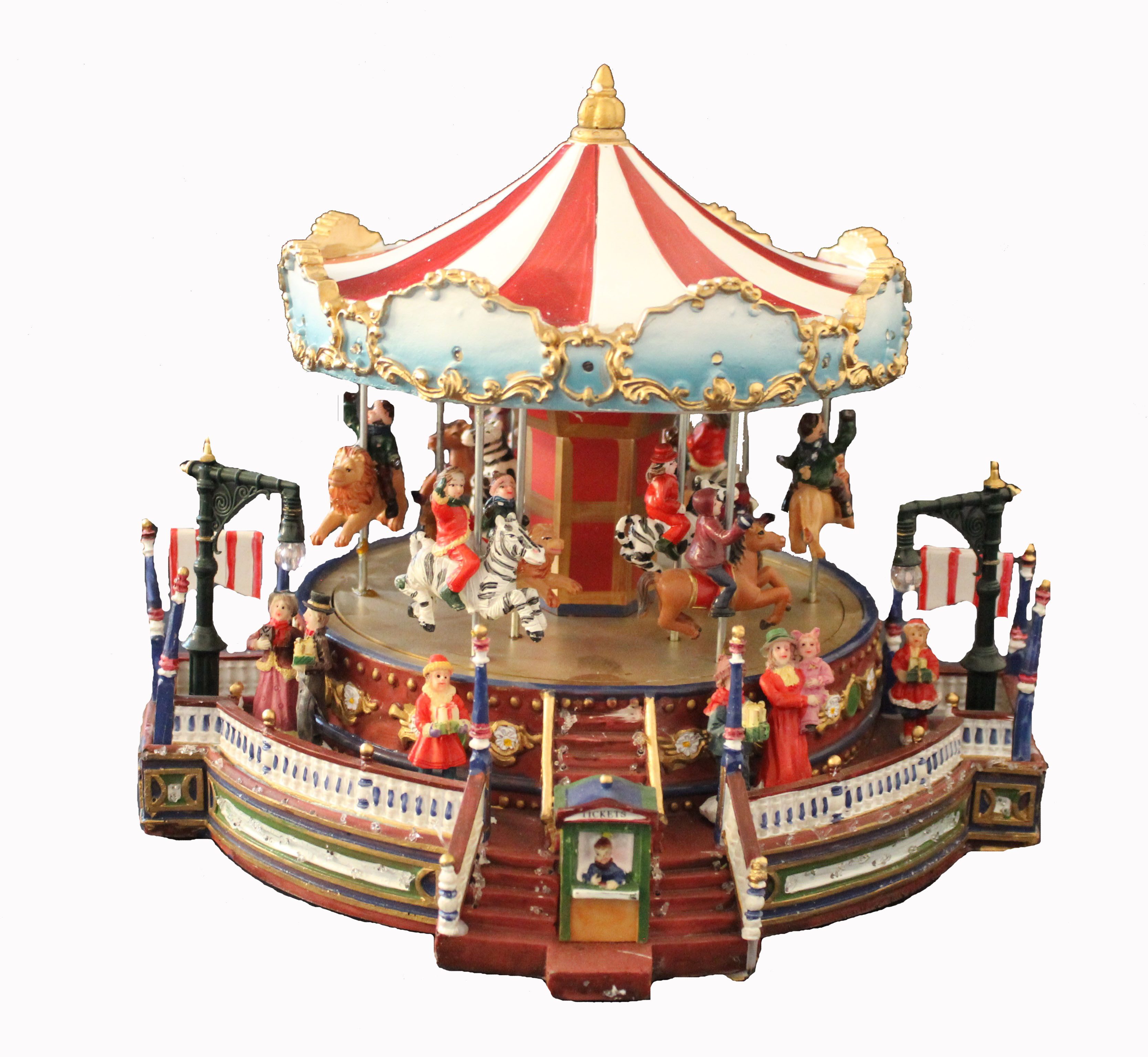 G.Wurm GmbH Weihnachtsszene Weihnachtliches Karussell mit Licht und Musik