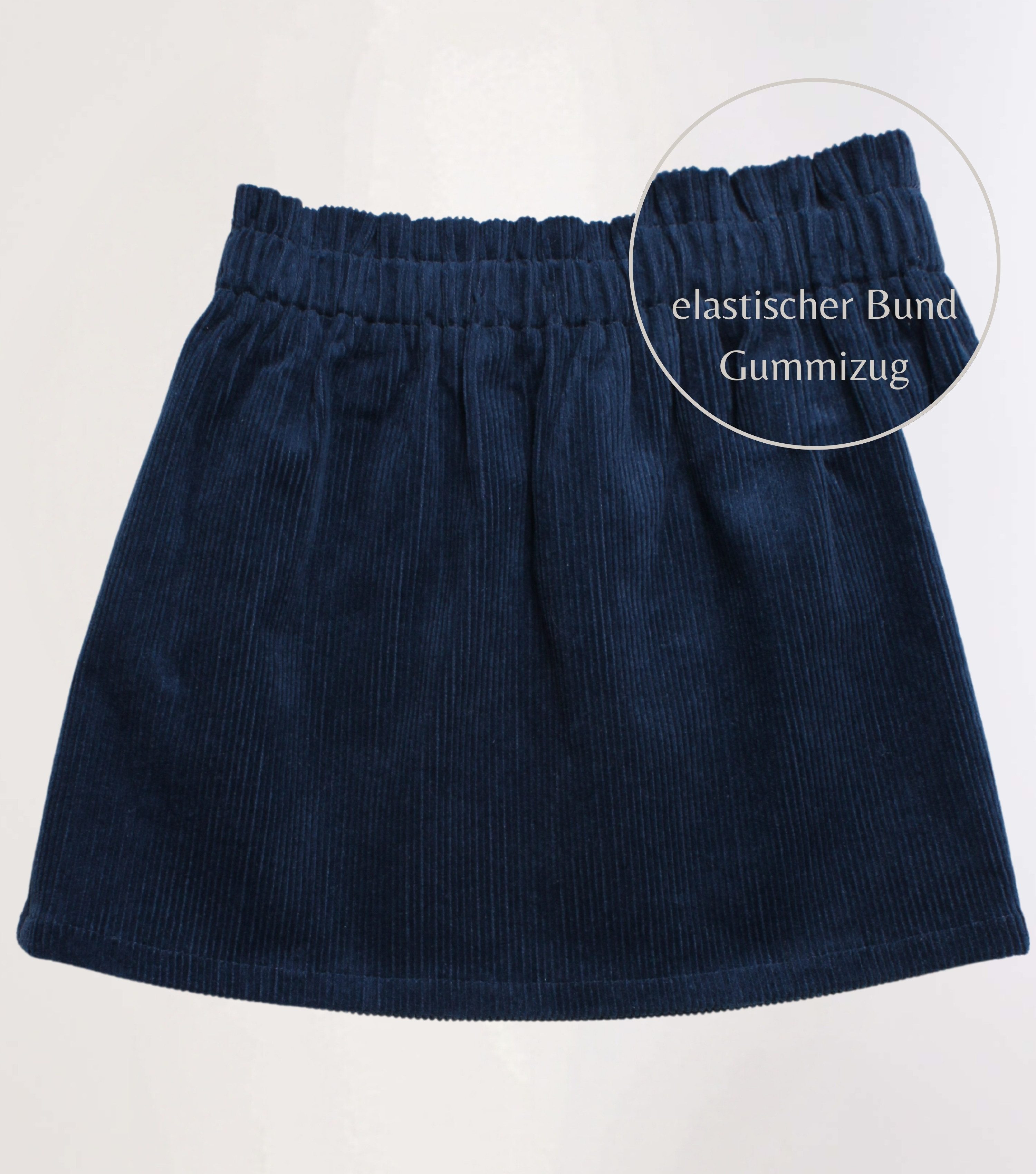 coolismo Cordrock Rock für coole Mädchen aus gewaschenem Stretchcord europäische Produktion