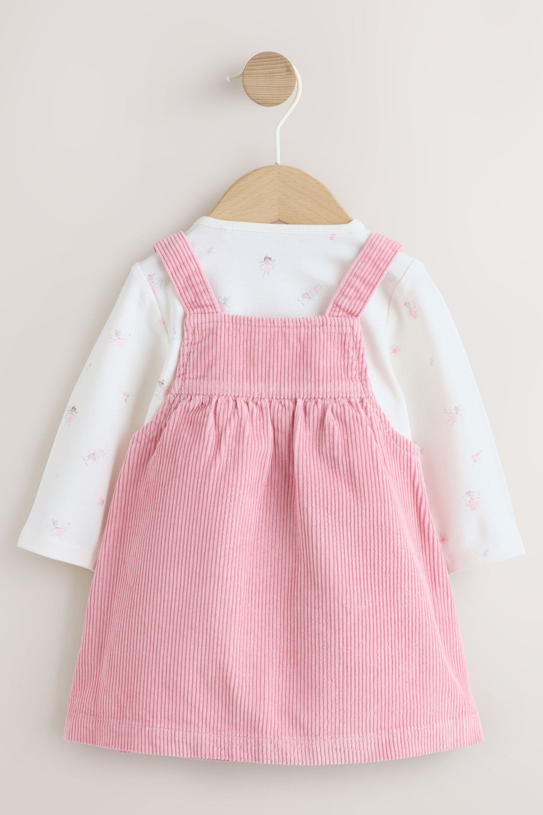 Next Latzkleid 2-teiliges Baby-Set mit Bodysuit + Trägerkleid (2-tlg)