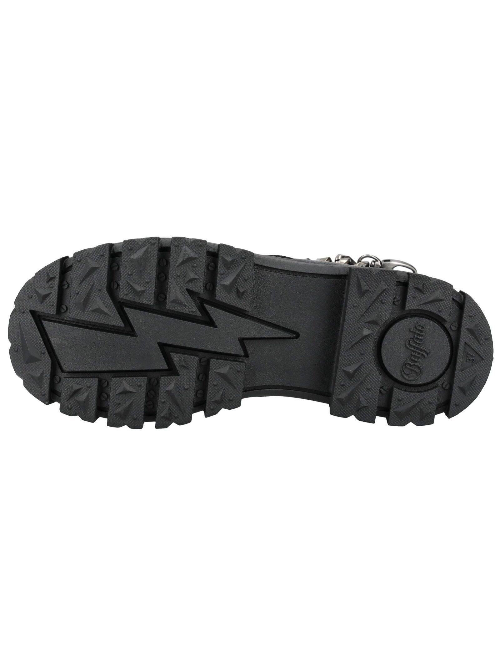Buffalo Buffalo Stiefelette Lederimitat Schnürstiefelette