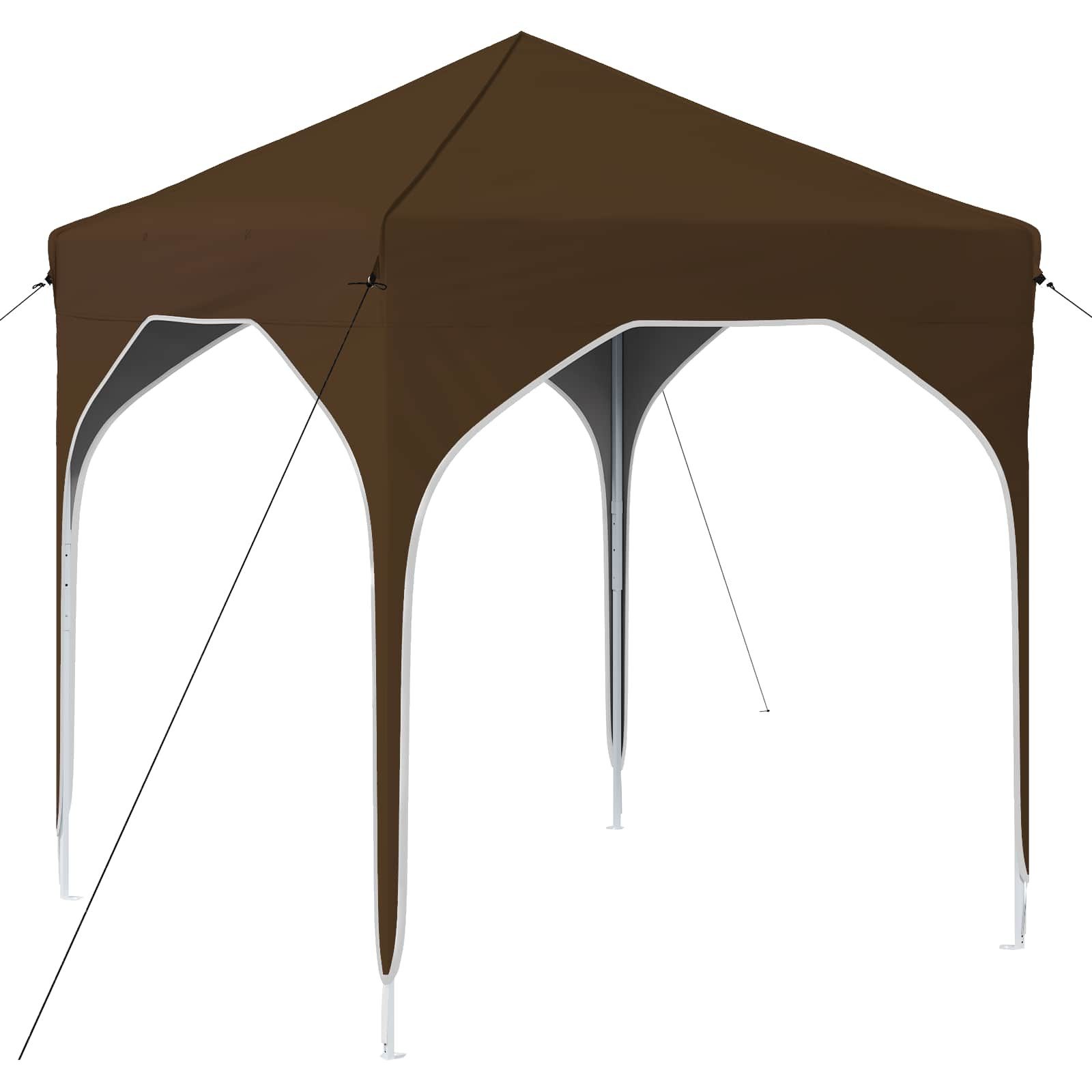 vidaXL Partyzelt Pop-up Partyzelt 194 x 194 x 245 cm Taupe