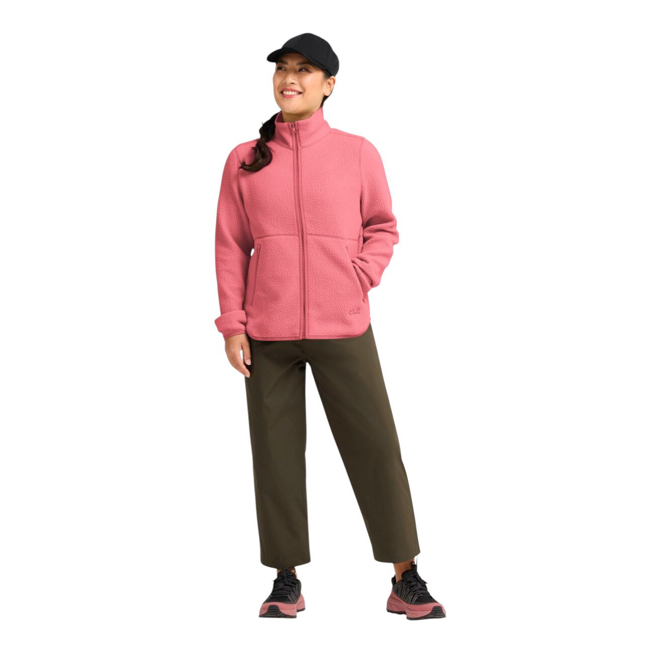 Jack Wolfskin Fleecejacke Lite Curl Full-Zip oyster rosa Damen – Bild 3 von 5