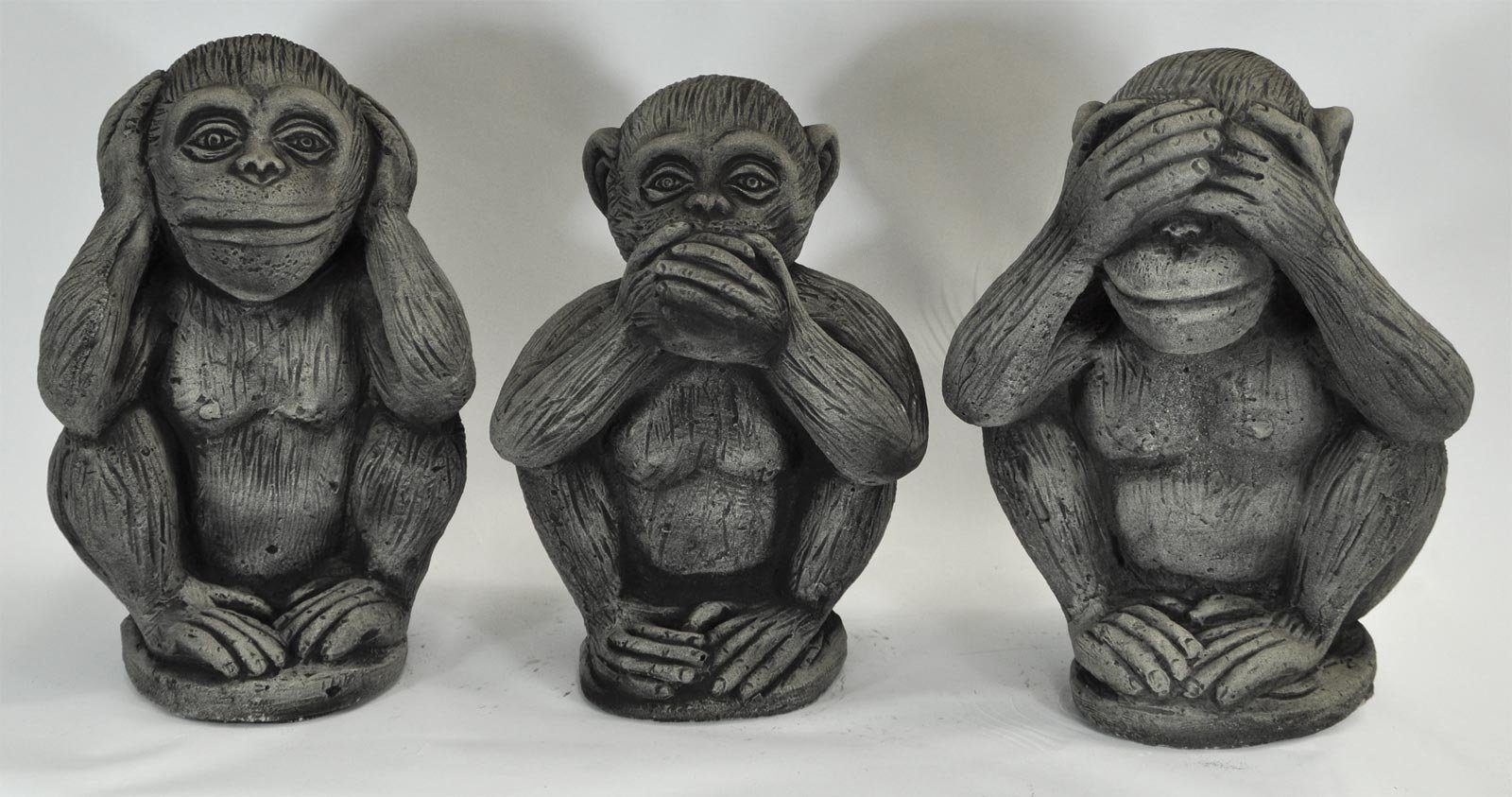 Wilai Gartenfigur Affen Set massiv Nichts sehen hören Sagen günstig online kaufen