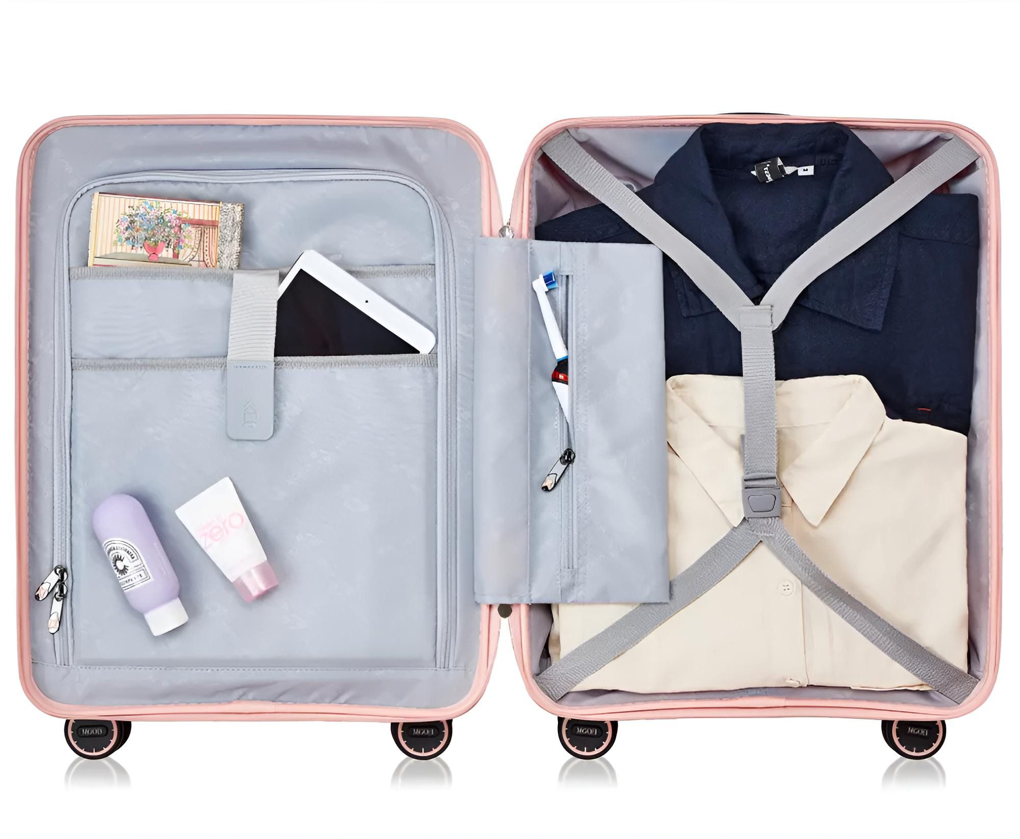 Diyarts Handgepäckkoffer Handgepäck Koffer, 4 Rollen, Handgepäck-Trolley, L günstig online kaufen