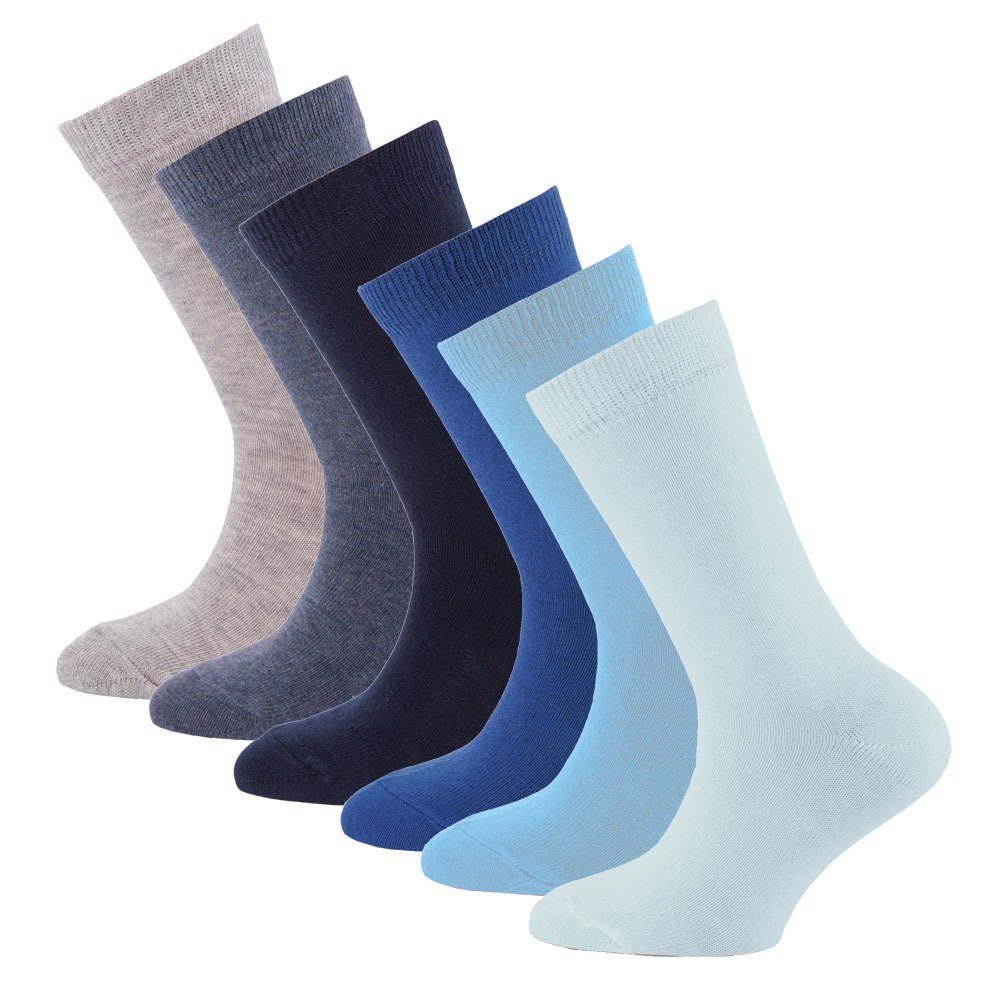 Top-Unternehmensstrategie Ewers Socken marine (6-Paar) Uni hellblau Socken - - türkis