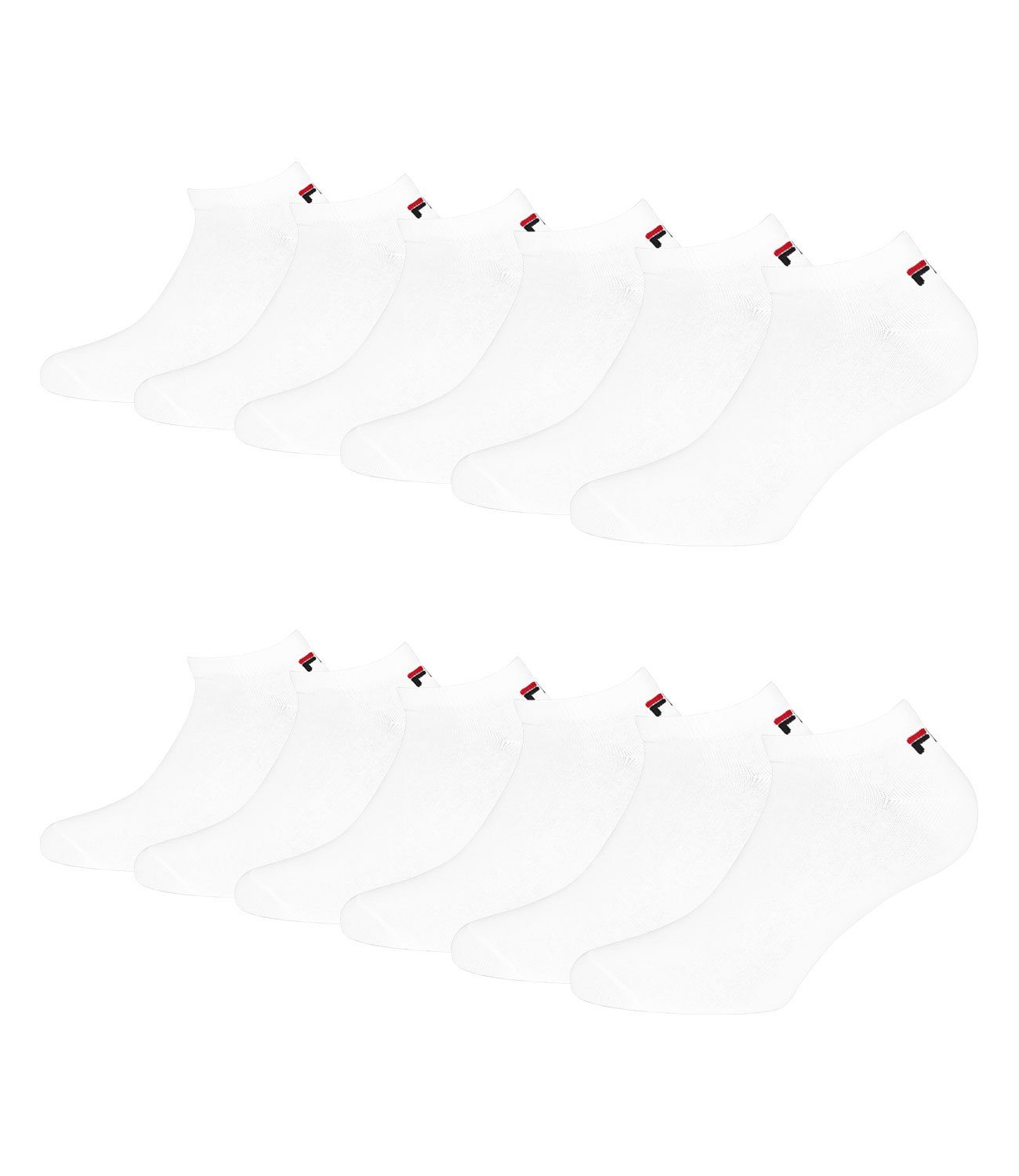 Fila Sneakersocken Kurzsocken (6-Paar) mit weichen Bündchen 300 white